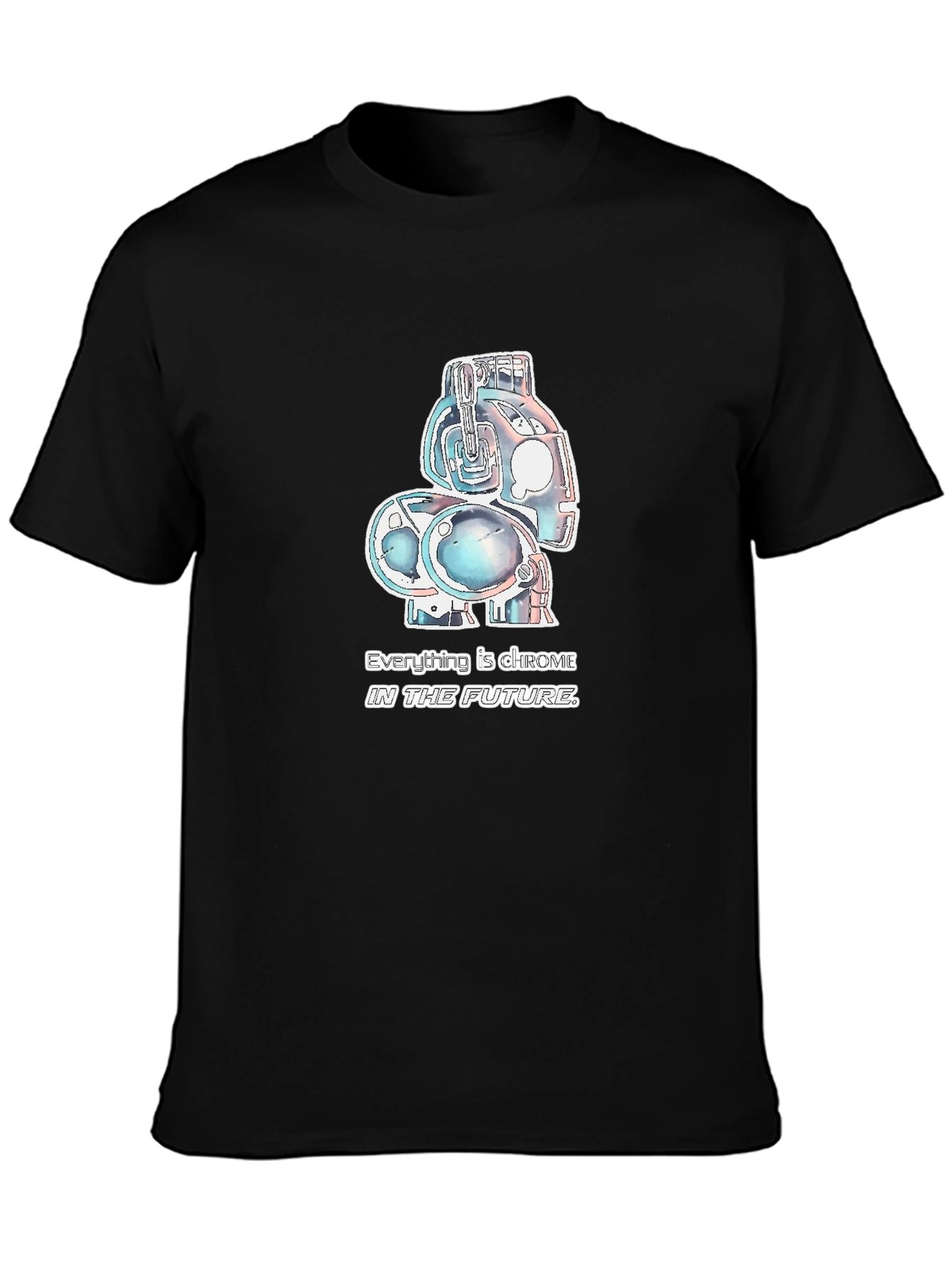 Chrome Future Graphic Tee - Black