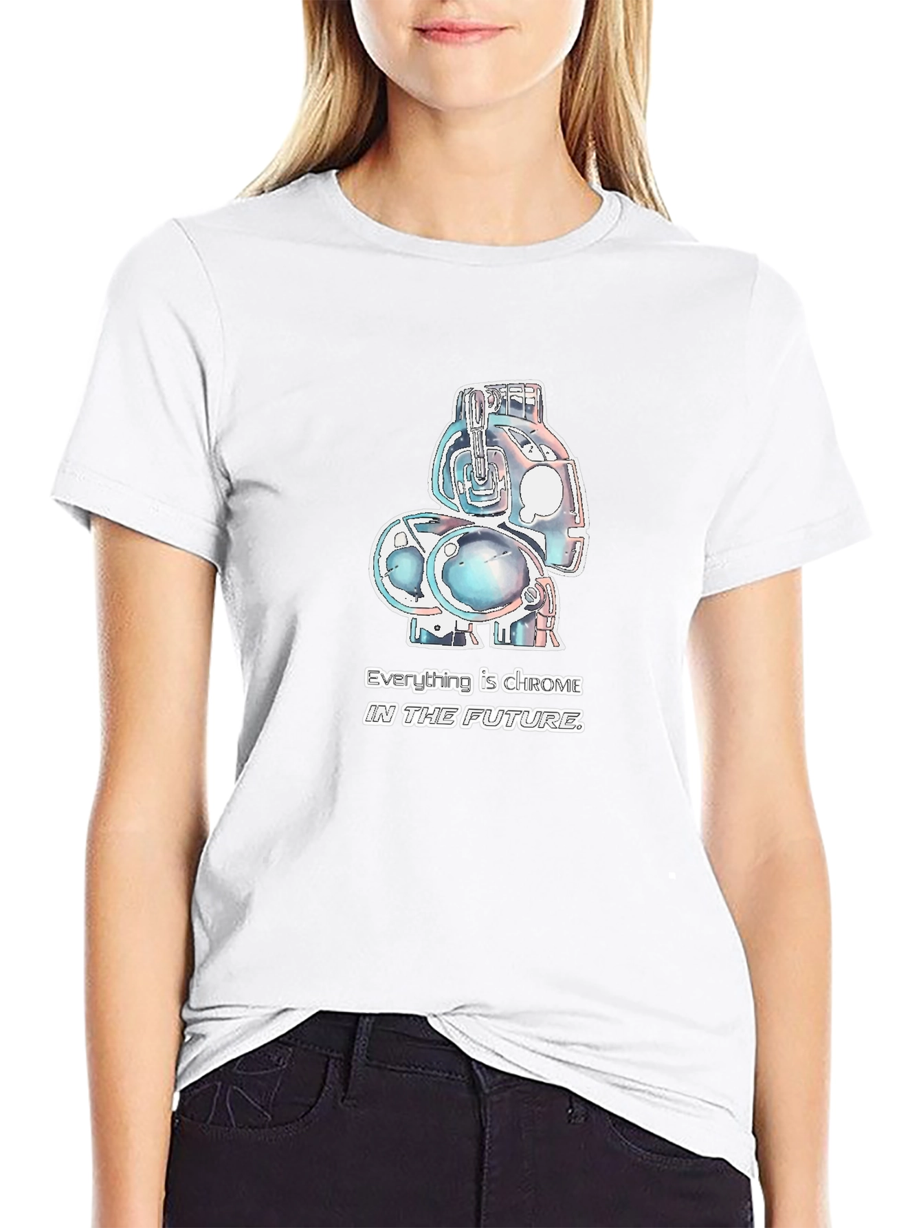 Chrome Future Graphic Tee - Black