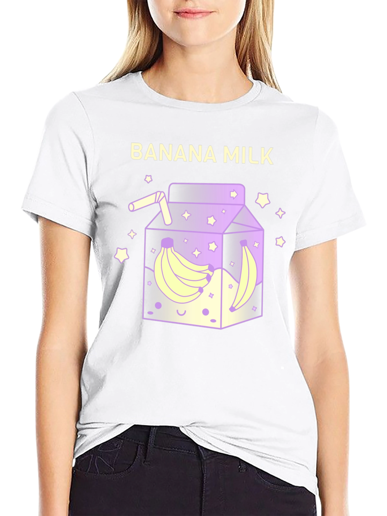 Banana Milk Graphic Tee - Fun & Unique Design