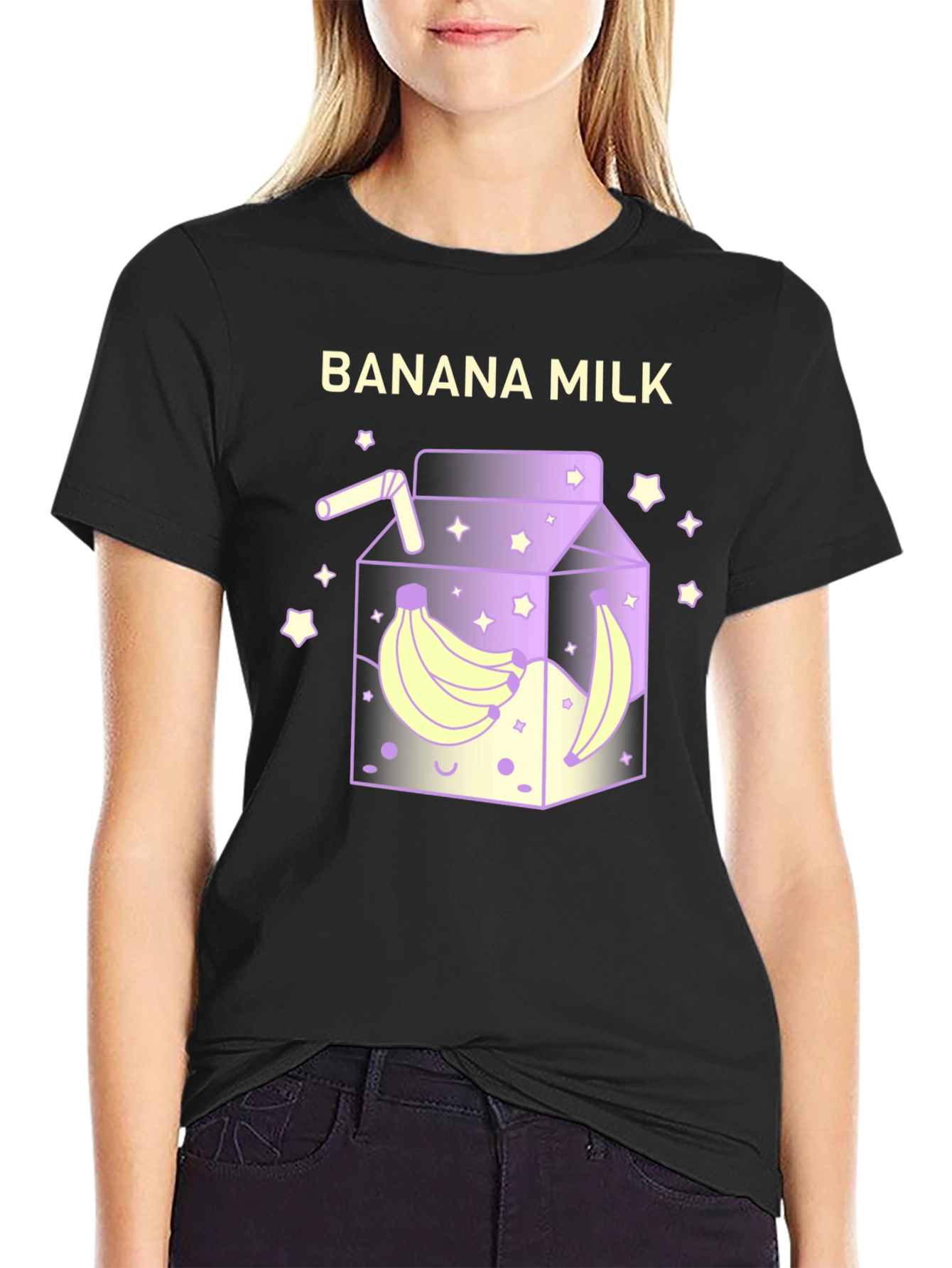 Banana Milk Graphic Tee - Fun & Unique Design