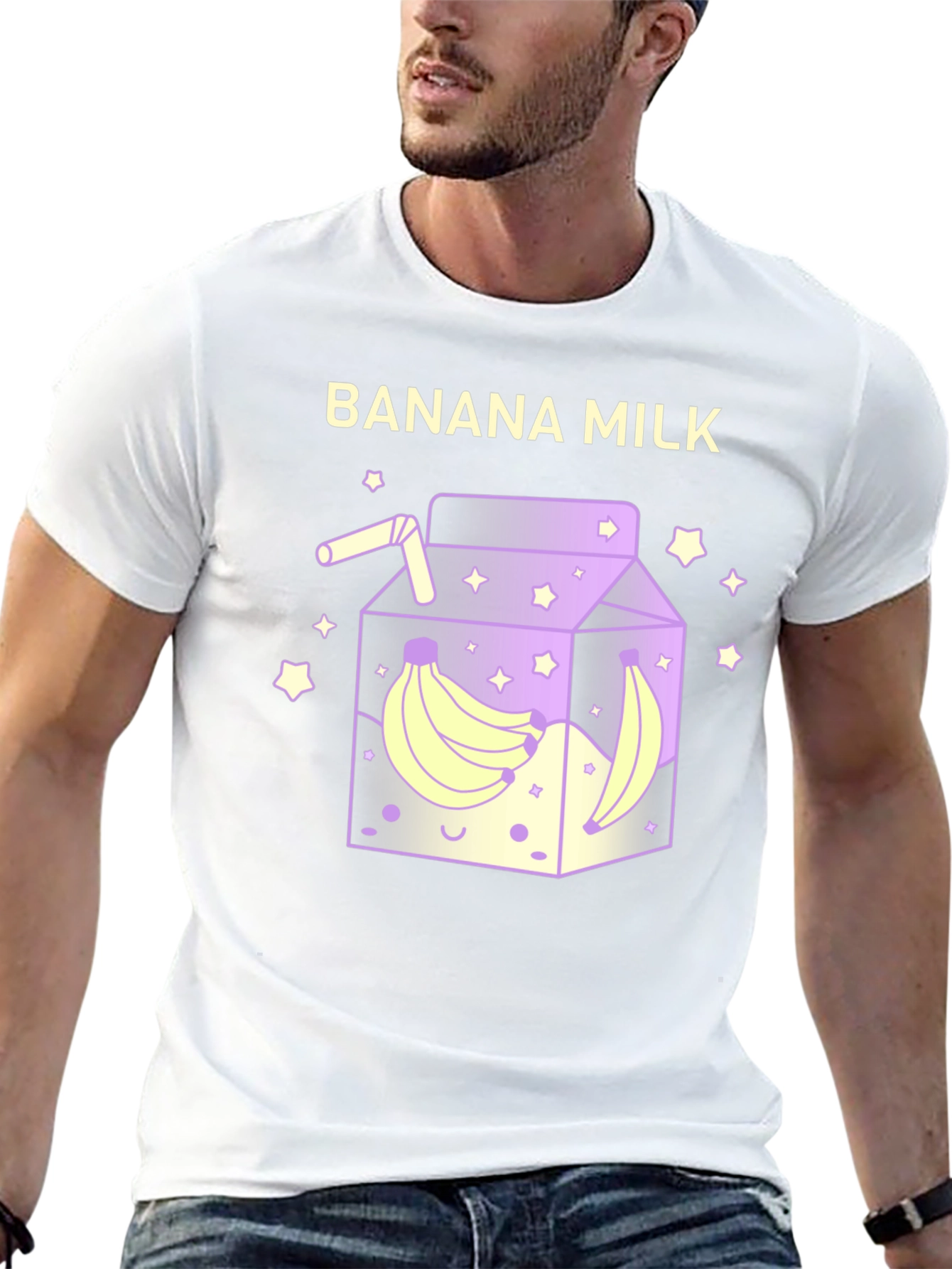 Banana Milk Graphic Tee - Fun & Unique Design
