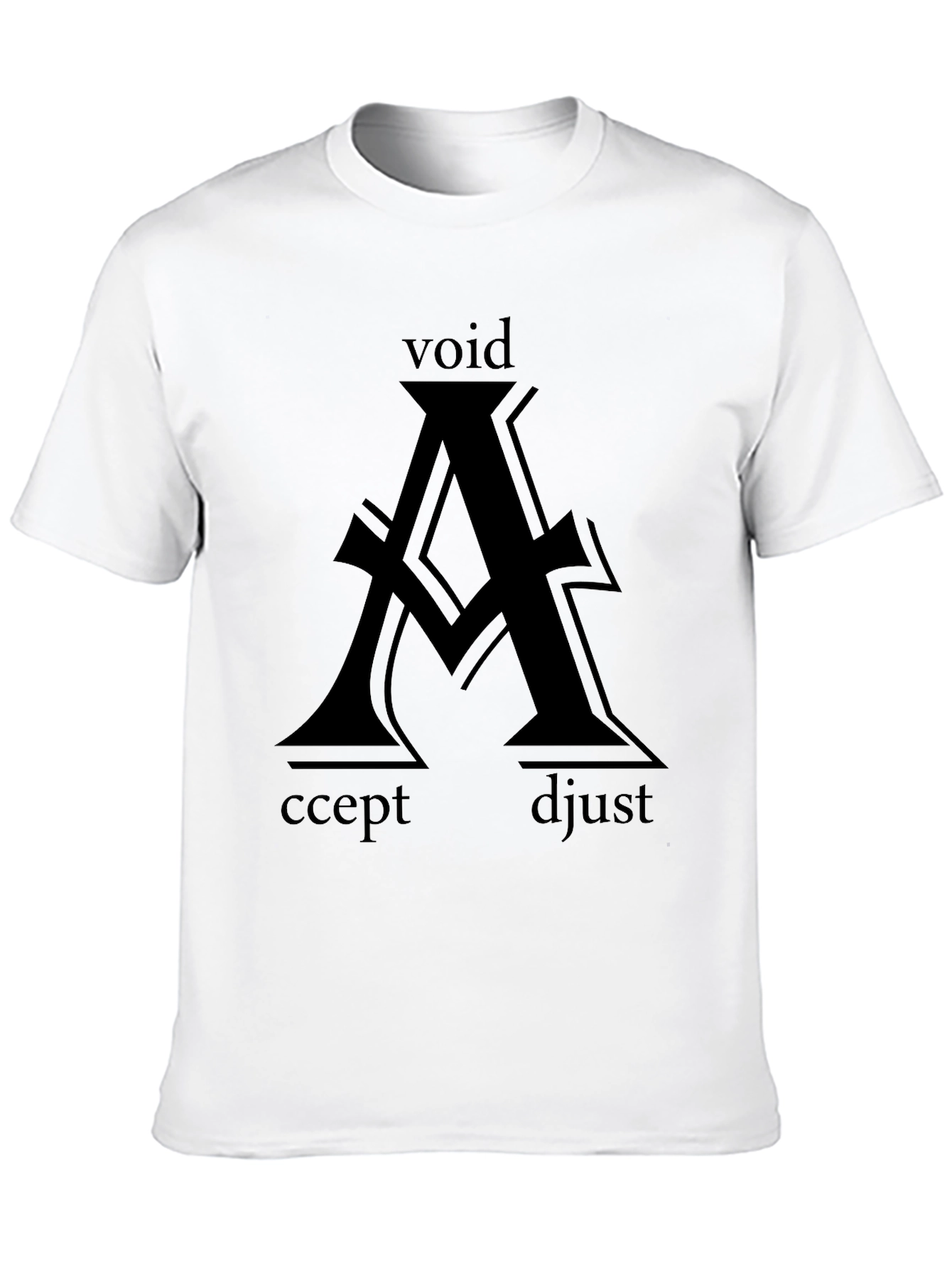Void Accept Adjust Graphic T-Shirt