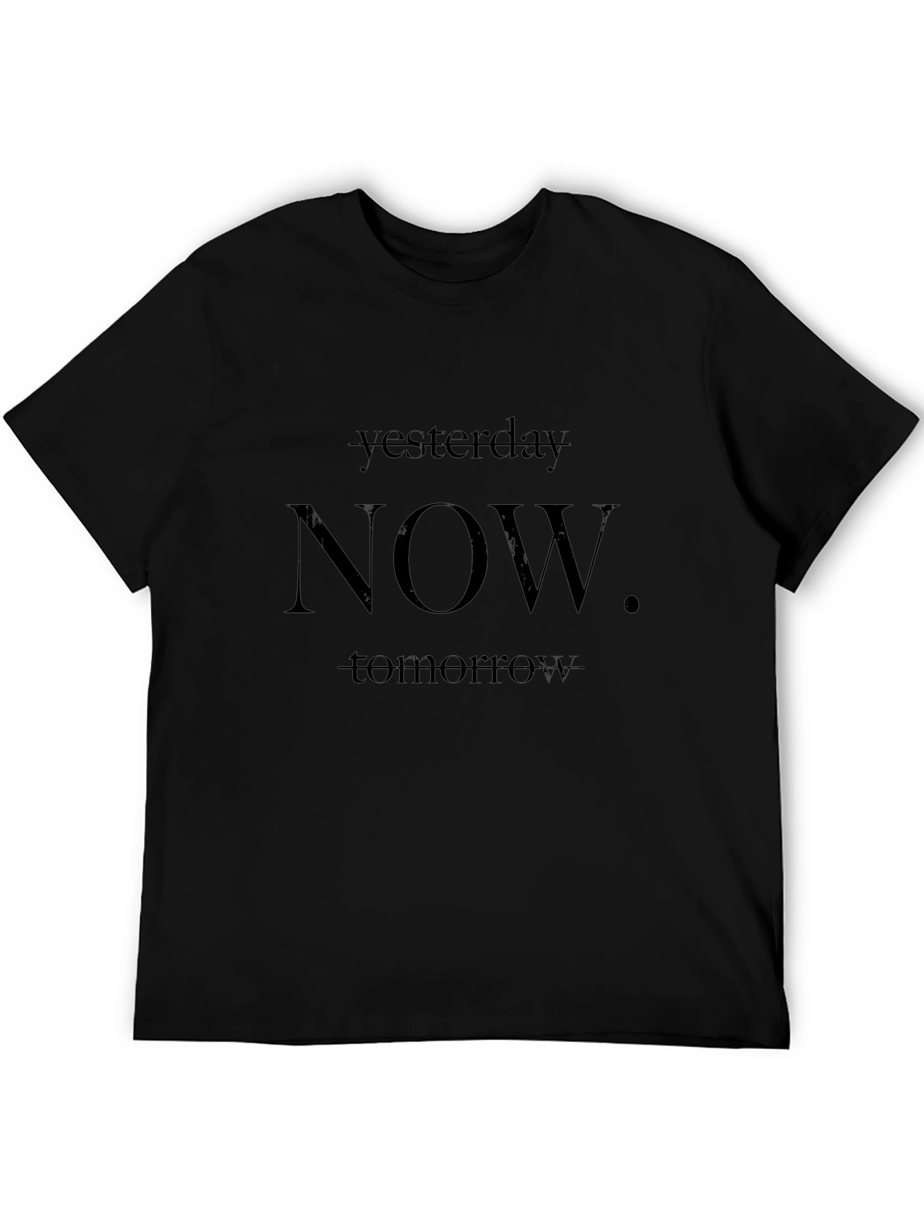 NOW. Graphic Tee - Unisex Black T-Shirt