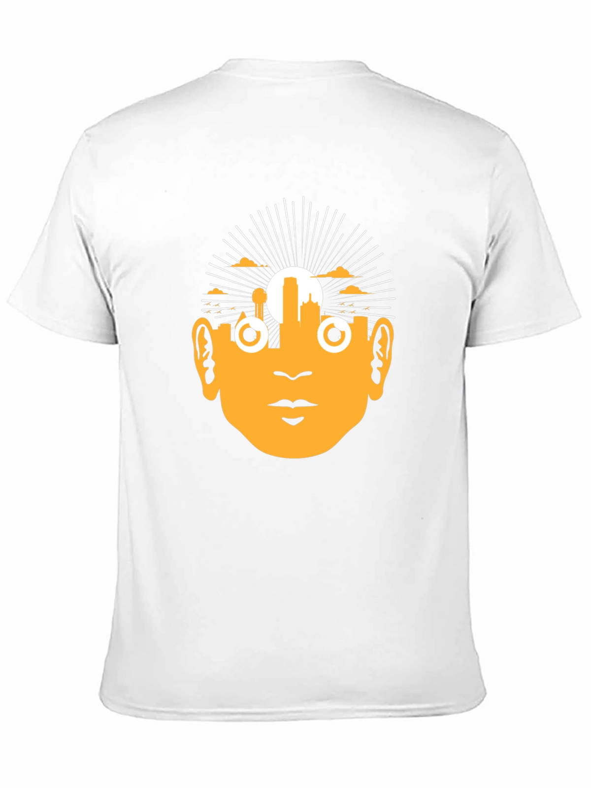 Unique Graphic Tee - Retro Face Design