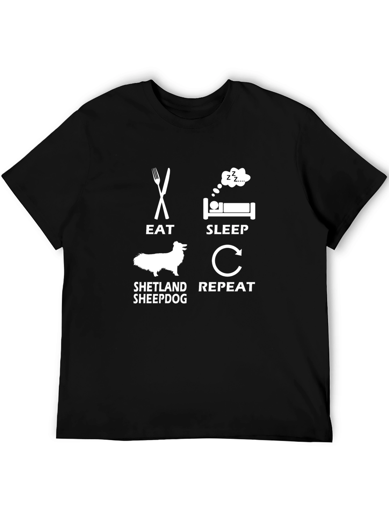 Eat Sleep Shetland Sheepdog Repeat T-Shirt