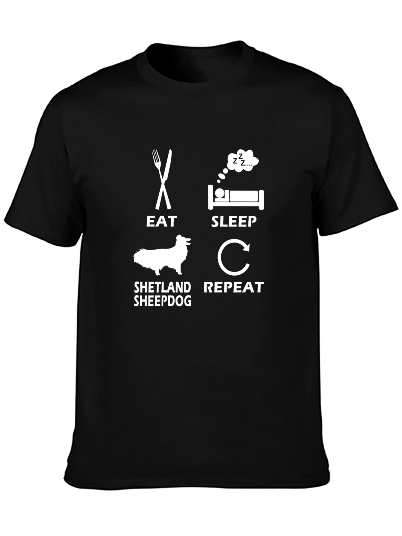 Eat Sleep Shetland Sheepdog Repeat T-Shirt