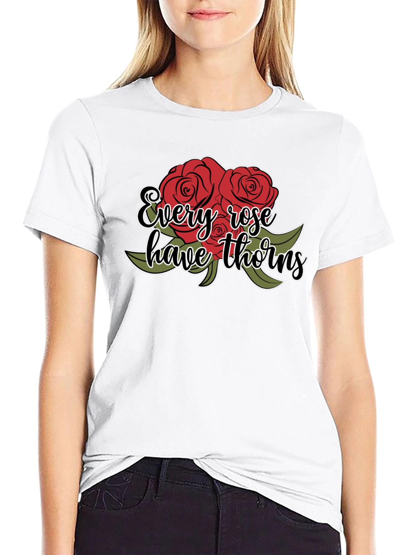Roses Have Thorns Graphic T-Shirt