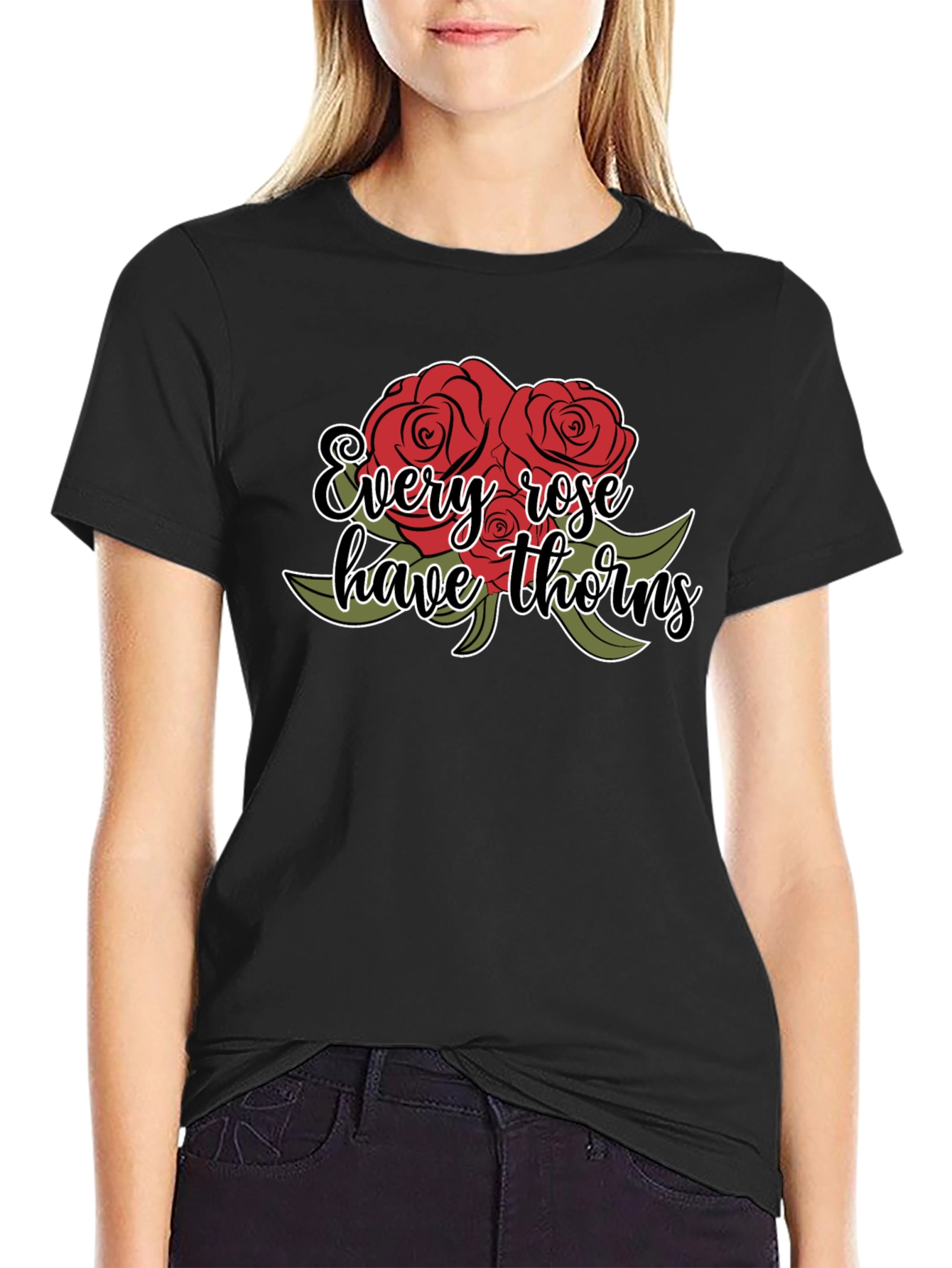 Roses Have Thorns Graphic T-Shirt