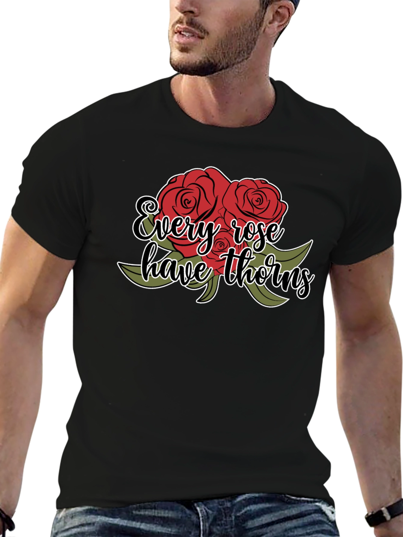 Roses Have Thorns Graphic T-Shirt