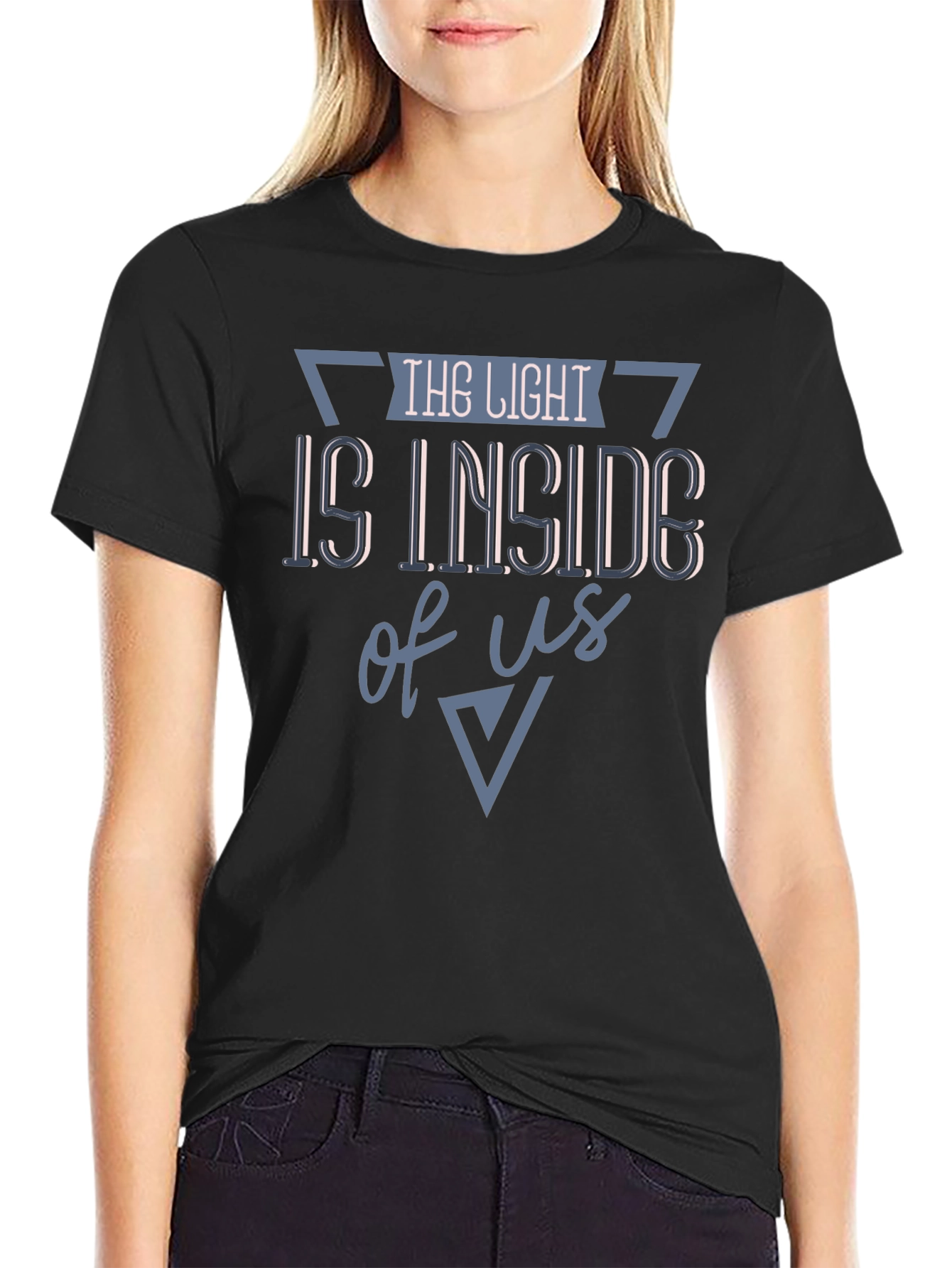 Inspirational Graphic T-Shirt - The Light is Inside