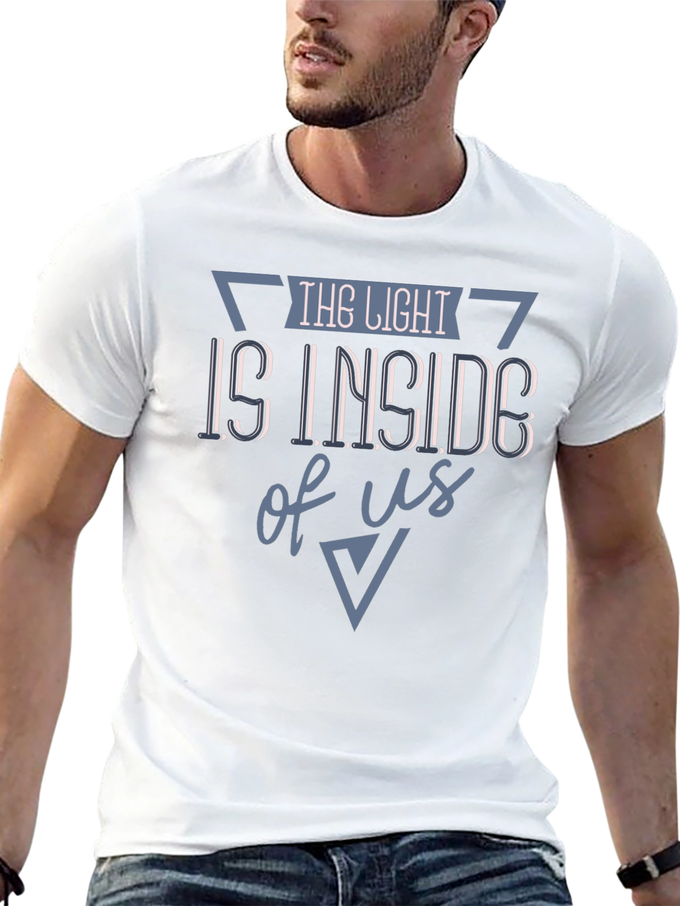 Inspirational Graphic T-Shirt - The Light is Inside