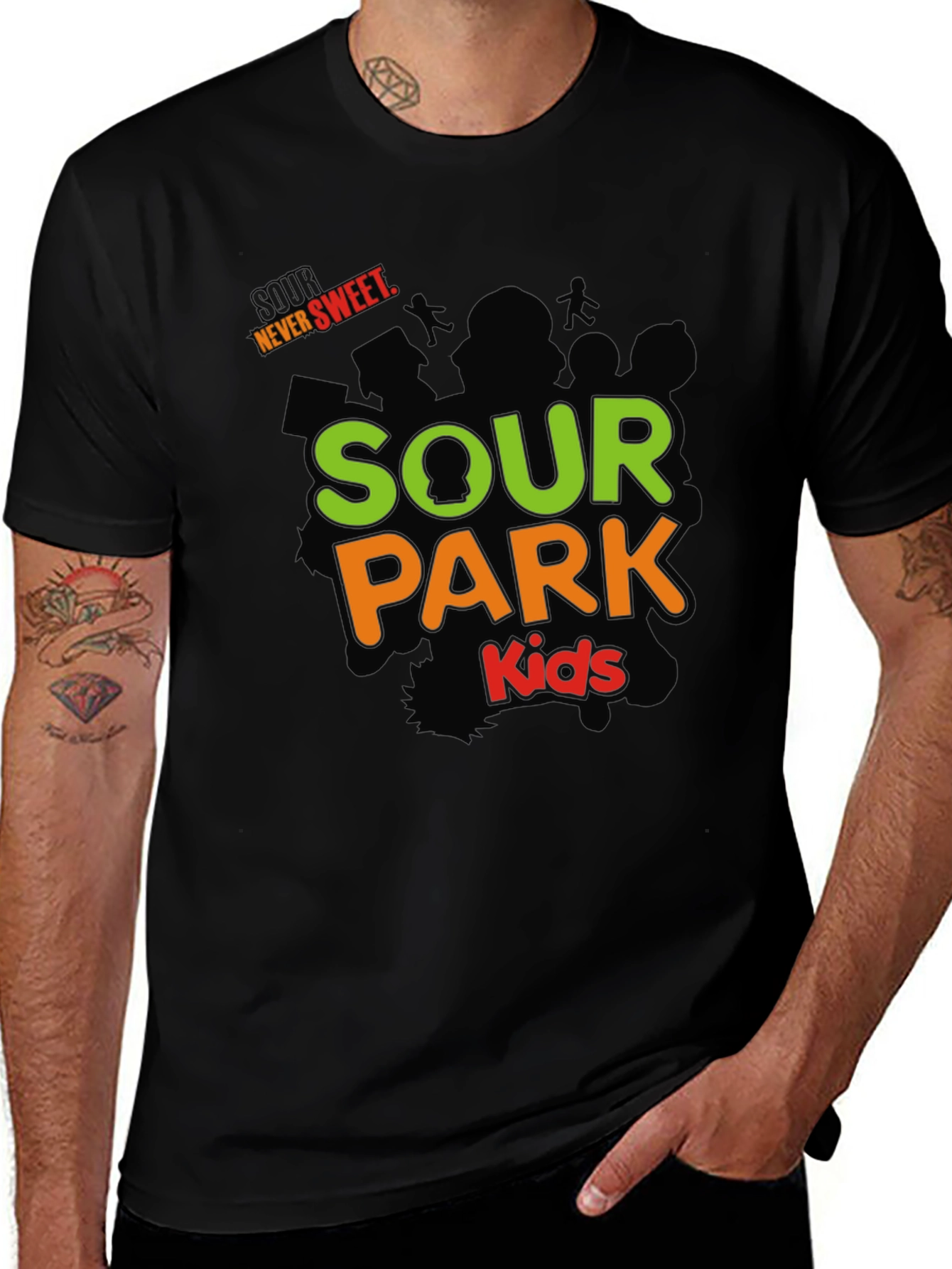 Sour Park Kids Black T-Shirt