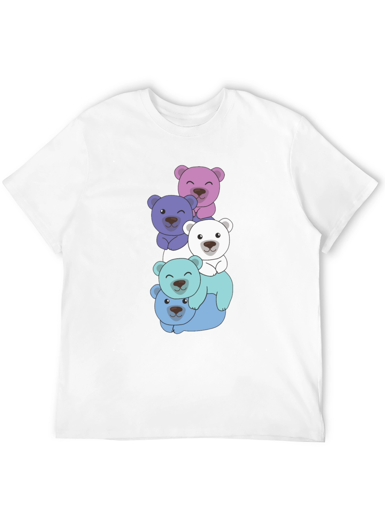Cute Bear Stack T-Shirt - Fun & Playful Design