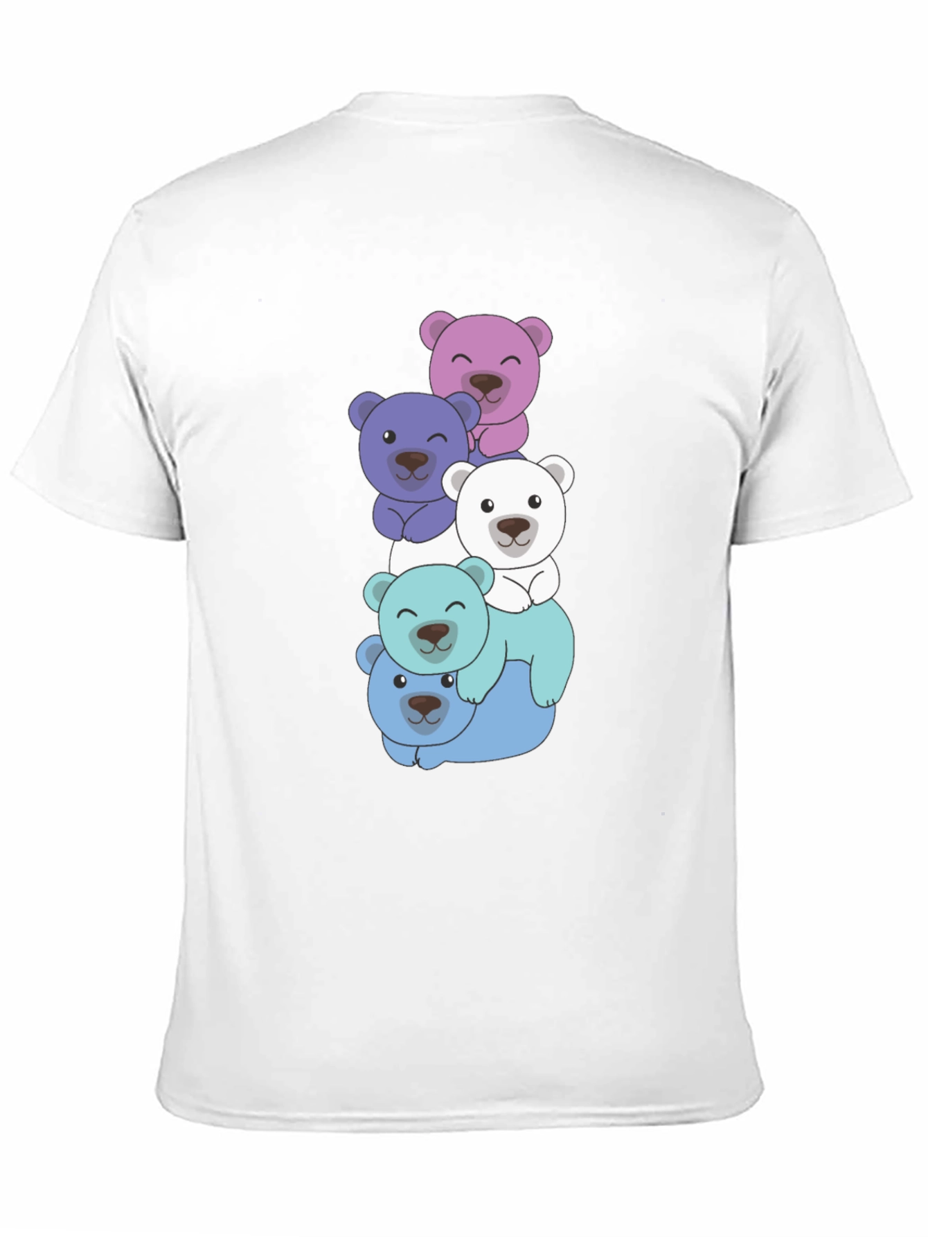 Cute Bear Stack T-Shirt - Fun & Playful Design