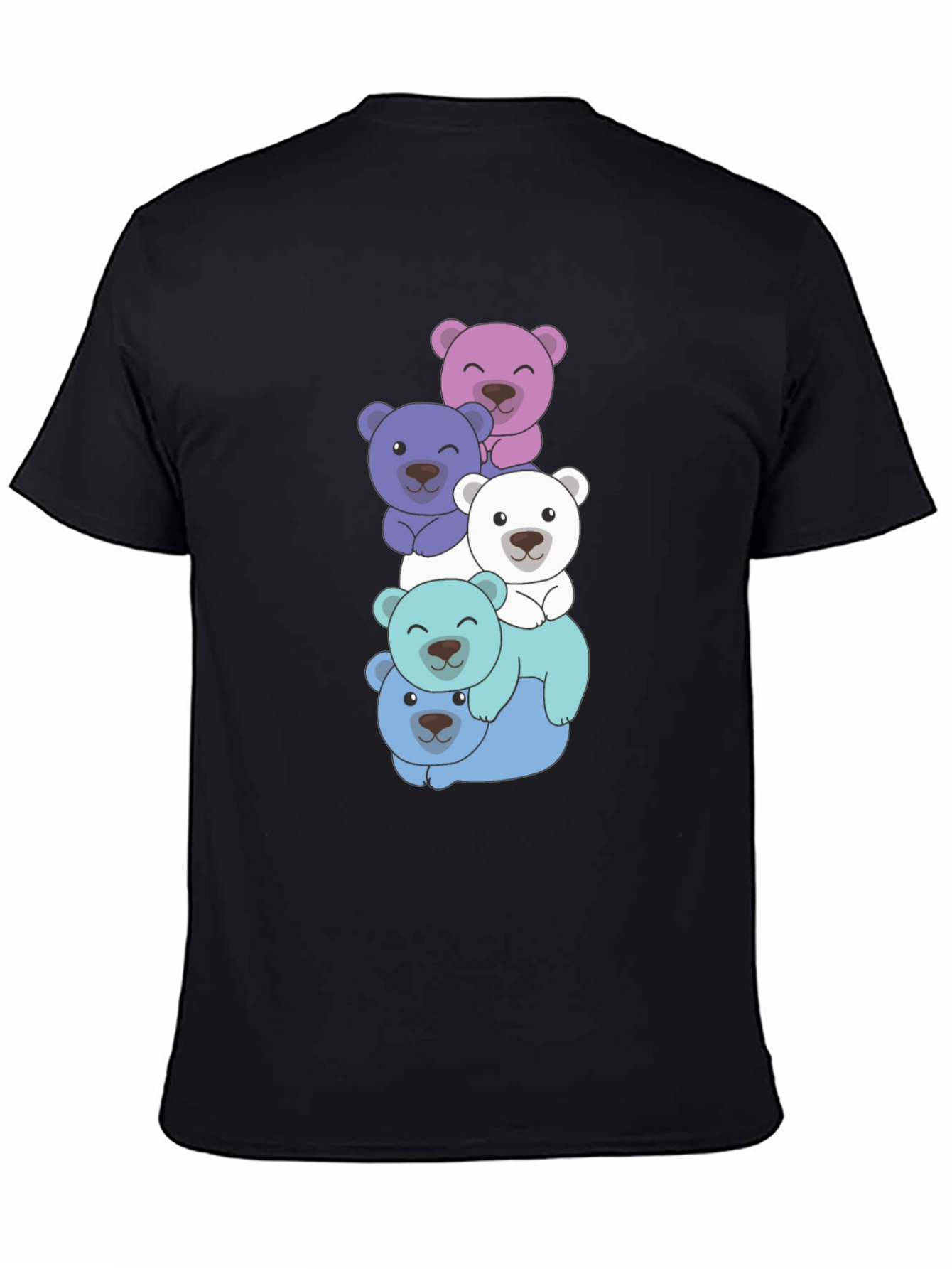 Cute Bear Stack T-Shirt - Fun & Playful Design