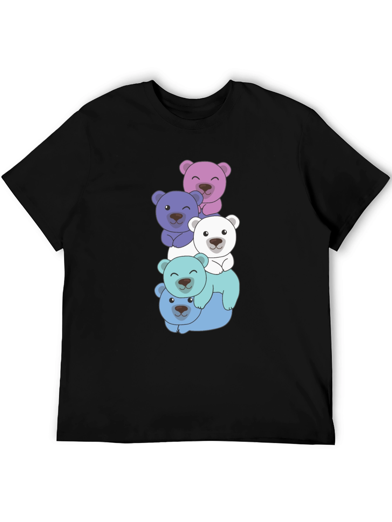 Cute Bear Stack T-Shirt - Fun & Playful Design