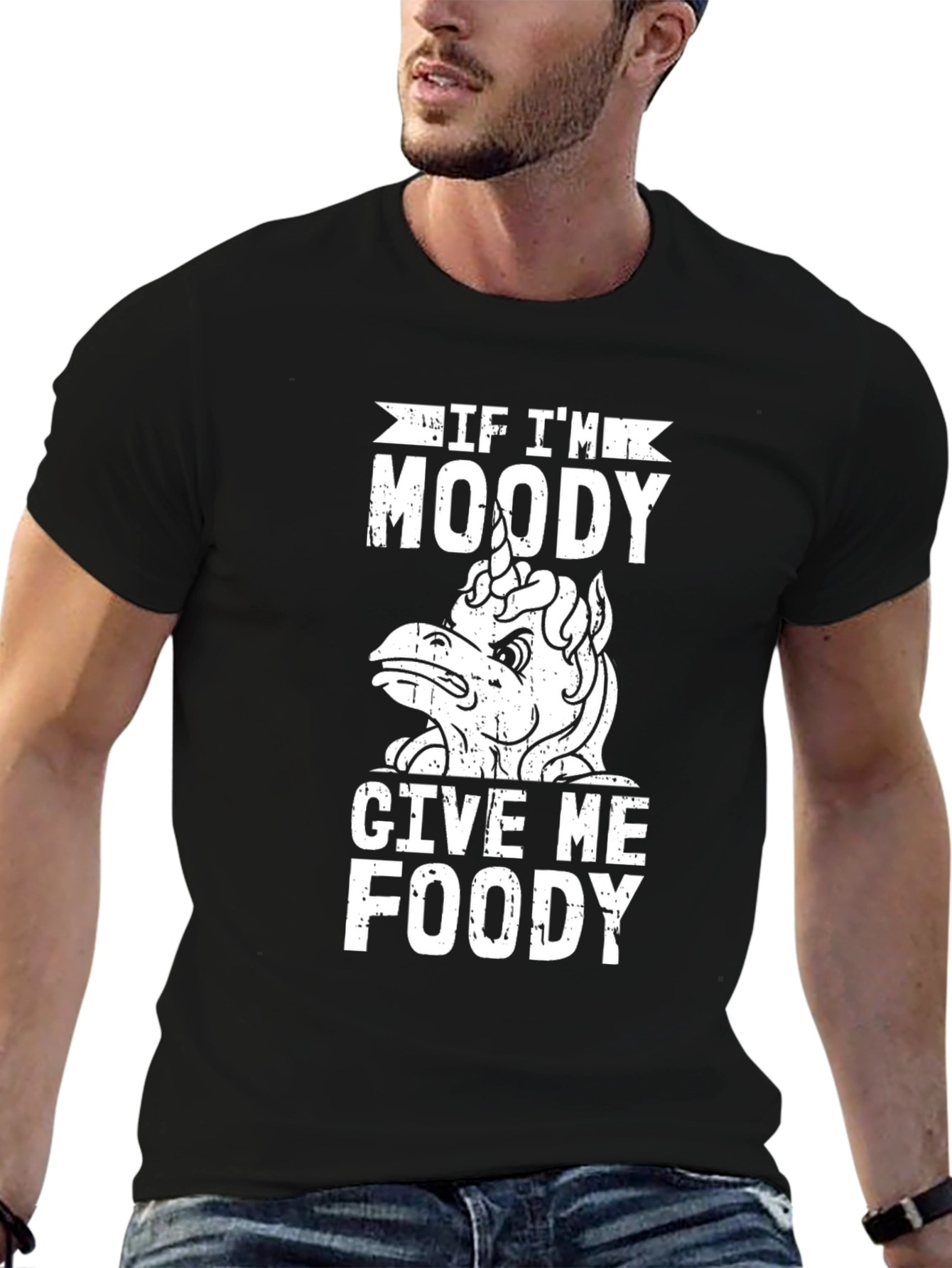 Moody Unicorn Food T-Shirt
