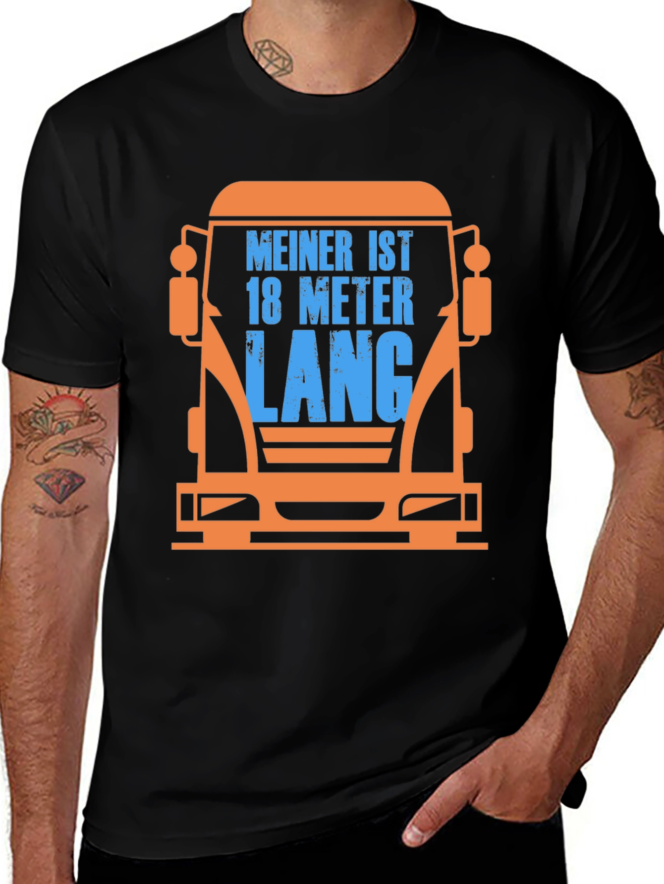 Truck Driver T-Shirt - Mein Ist 18 Meter Lang