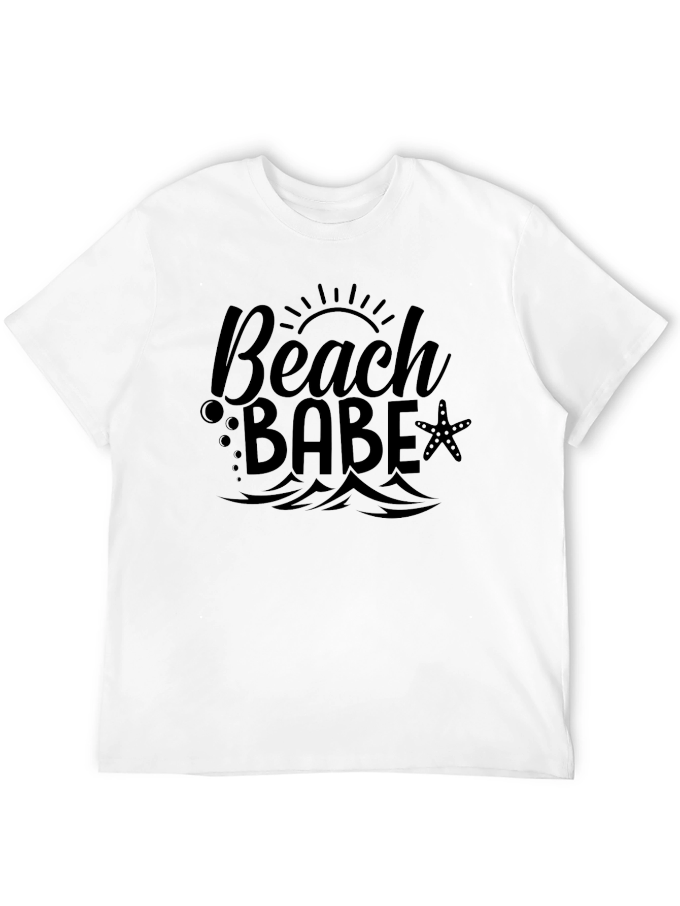 Beach Babe Black Graphic T-Shirt