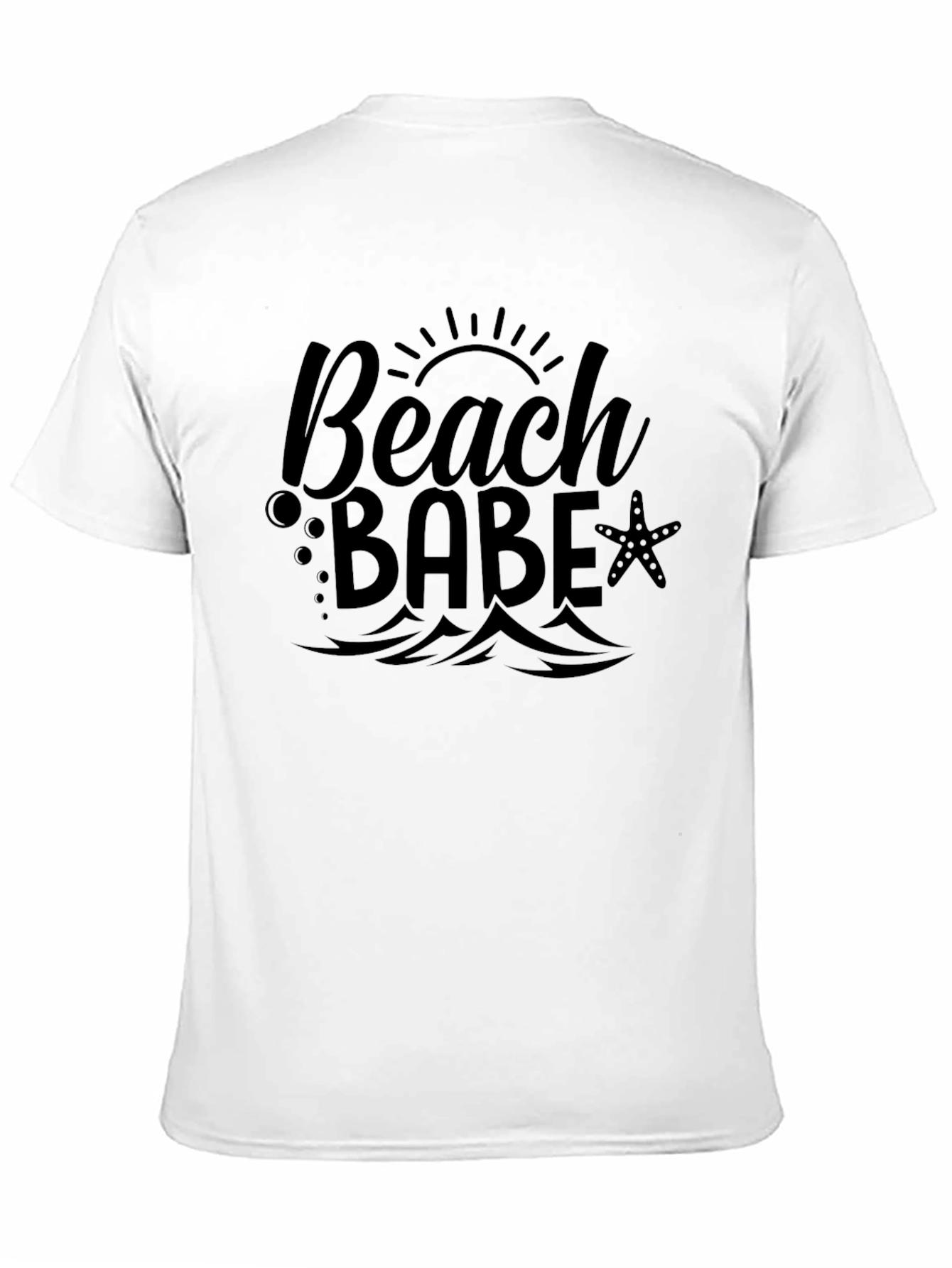 Beach Babe Black Graphic T-Shirt