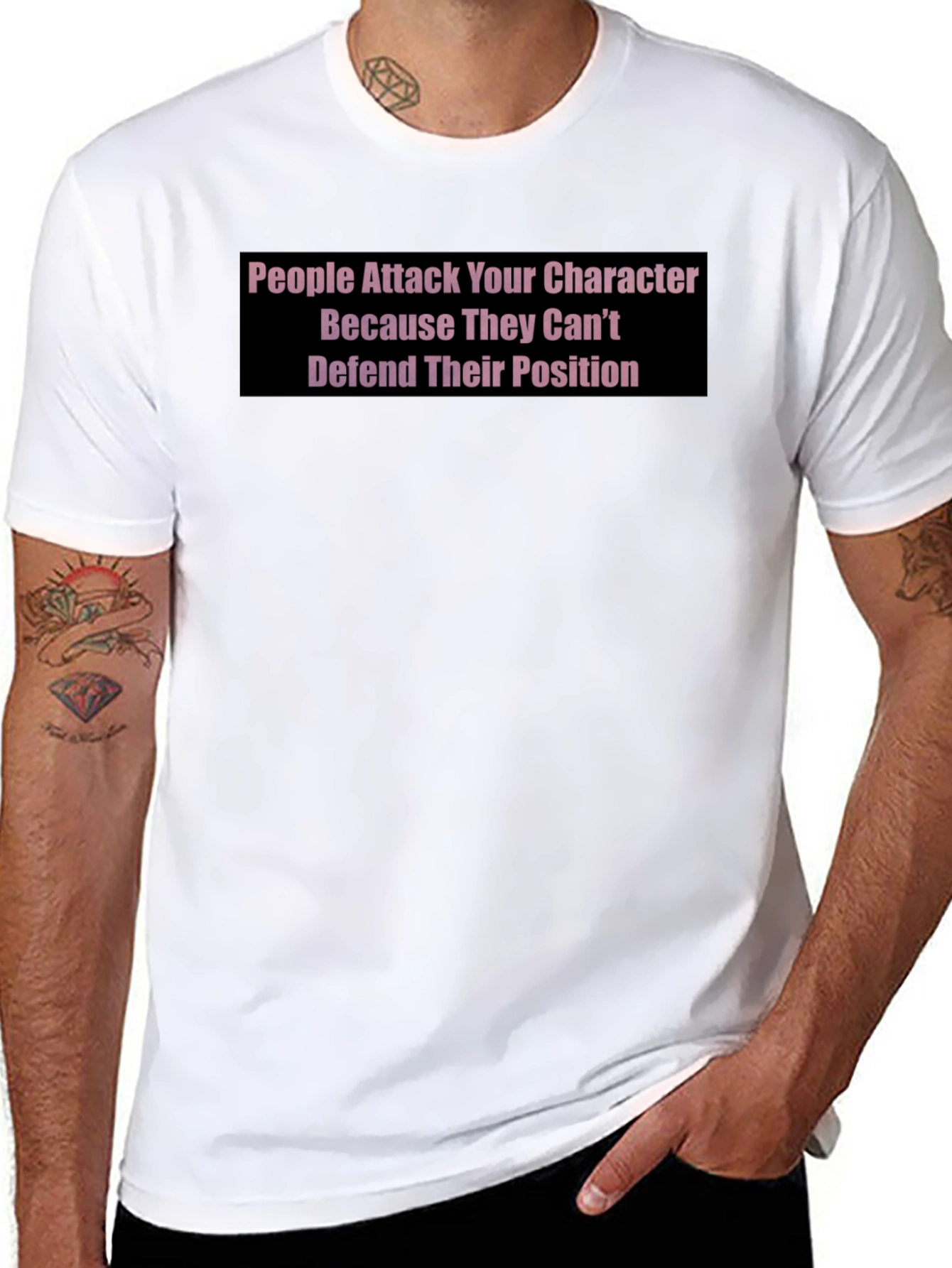 Attack Character Statement T-Shirt - Black