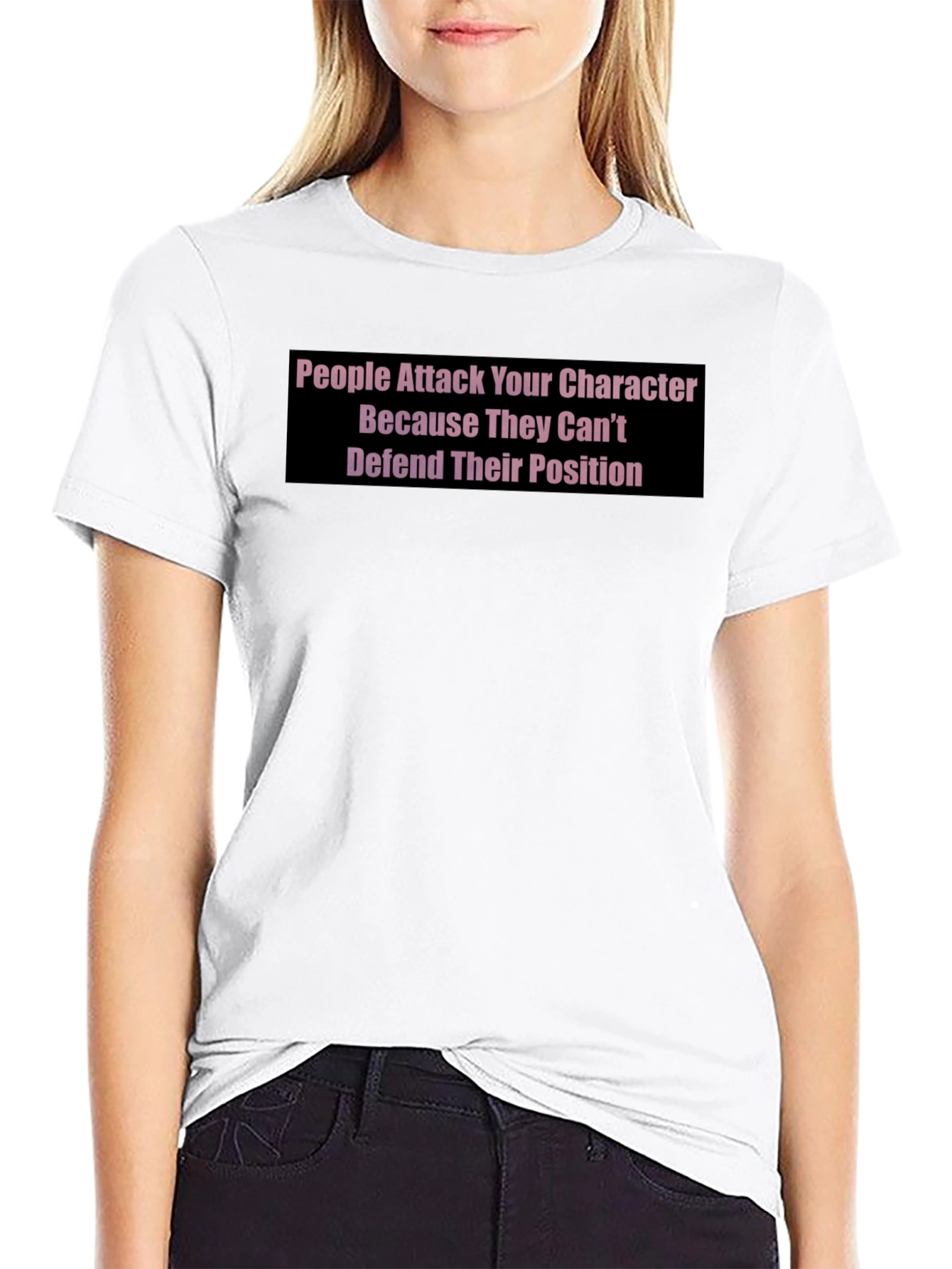 Attack Character Statement T-Shirt - Black