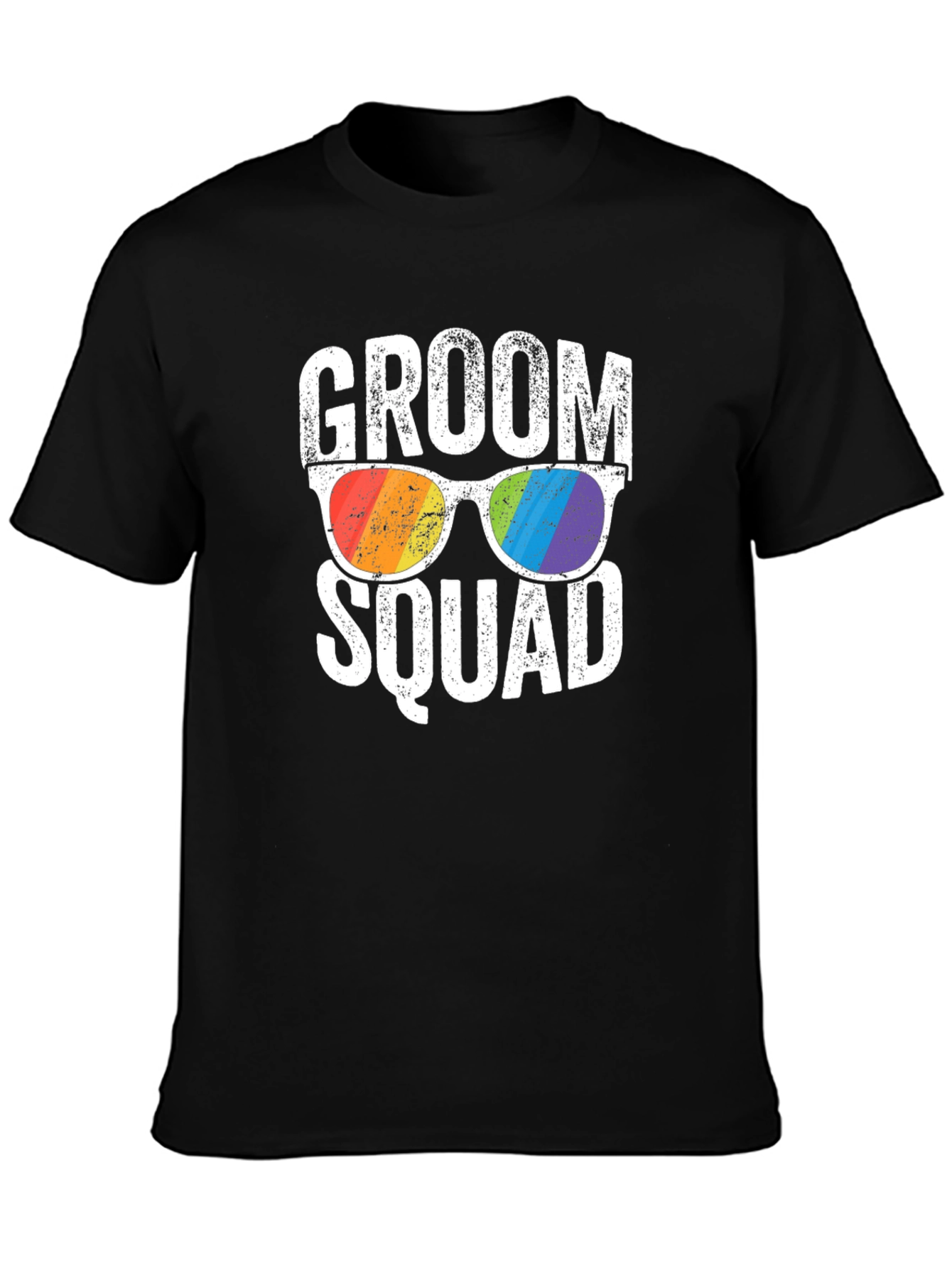 Groom Squad Rainbow Sunglasses T-Shirt