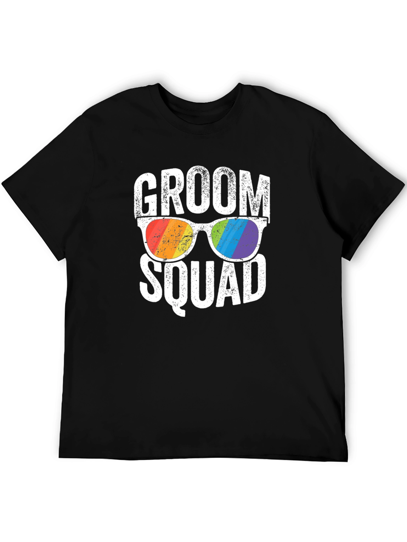 Groom Squad Rainbow Sunglasses T-Shirt