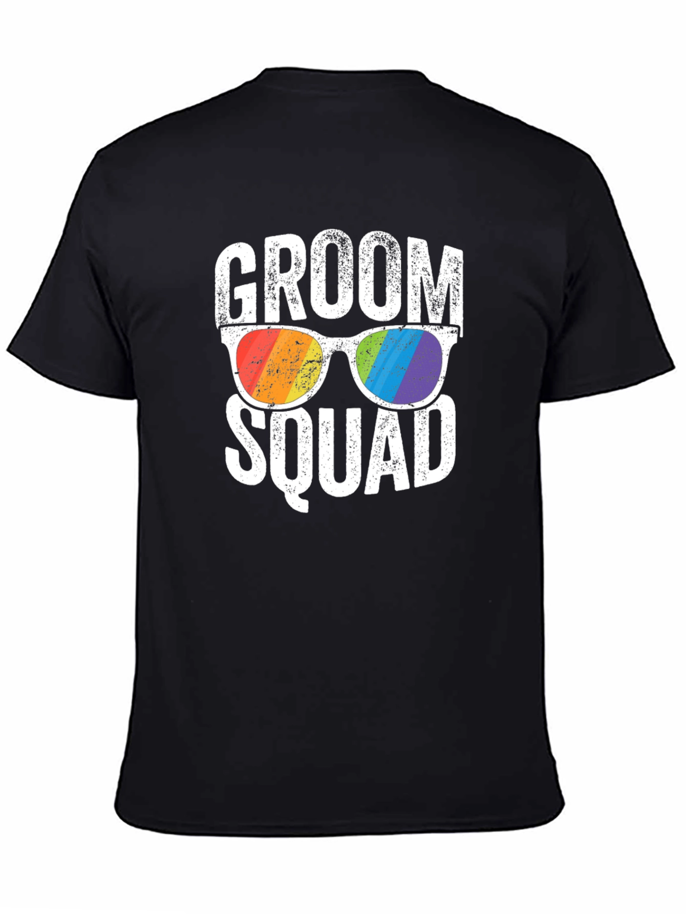 Groom Squad Rainbow Sunglasses T-Shirt