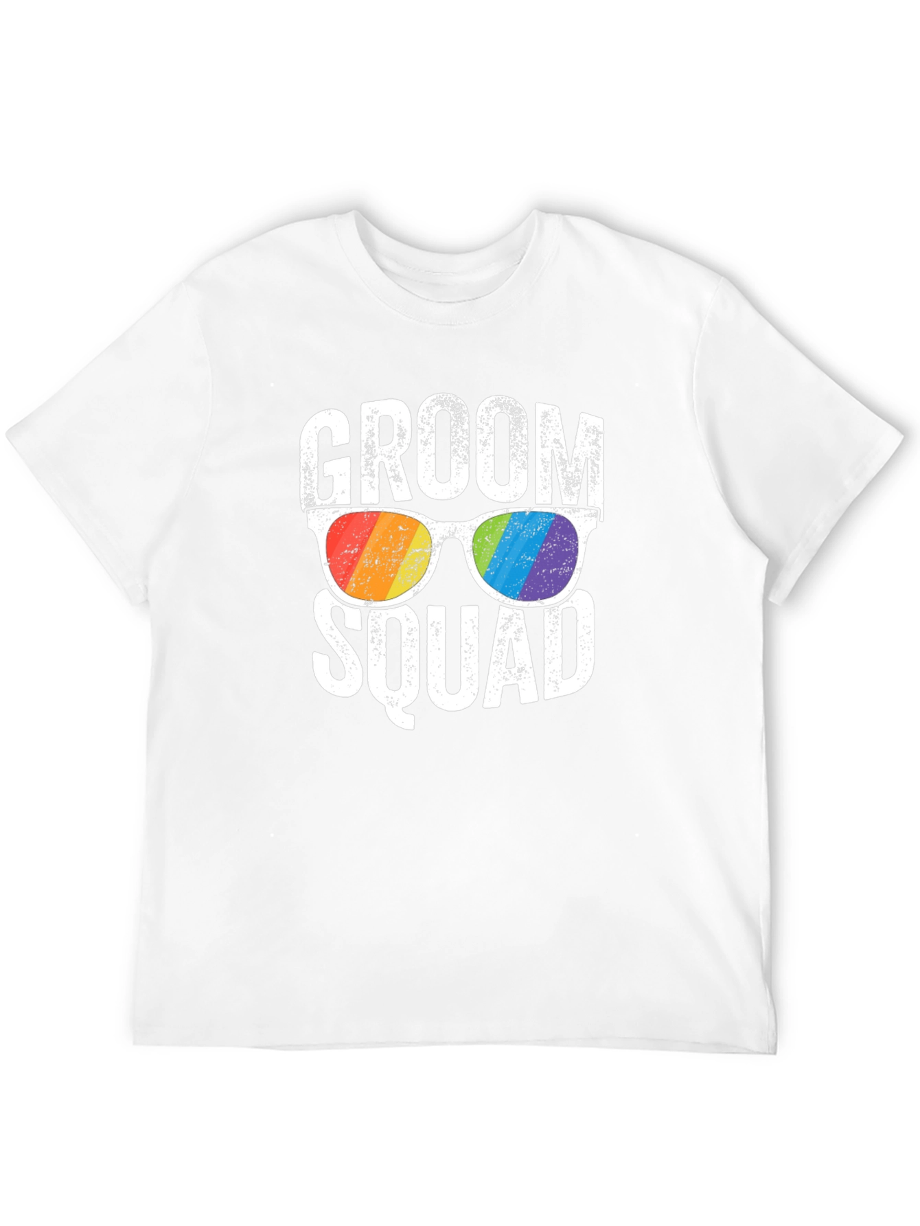 Groom Squad Rainbow Sunglasses T-Shirt