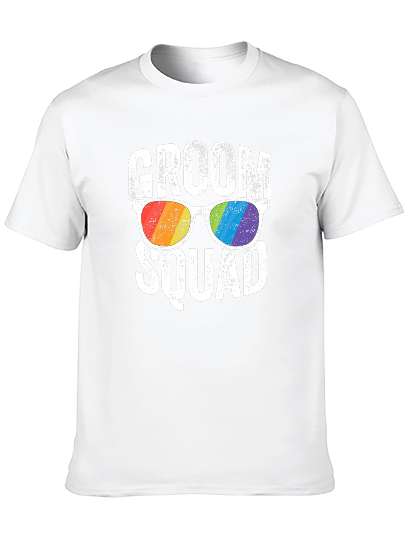 Groom Squad Rainbow Sunglasses T-Shirt