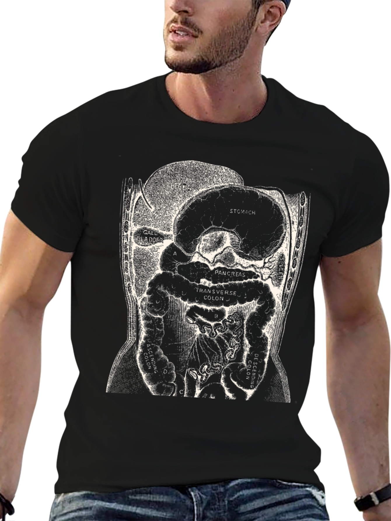 Anatomy T-Shirt - Digestive System Graphic Tee