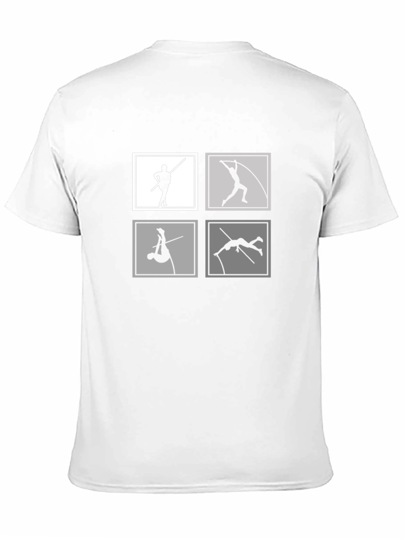 Pole Vault Silhouette Tee - Black Graphic T-Shirt