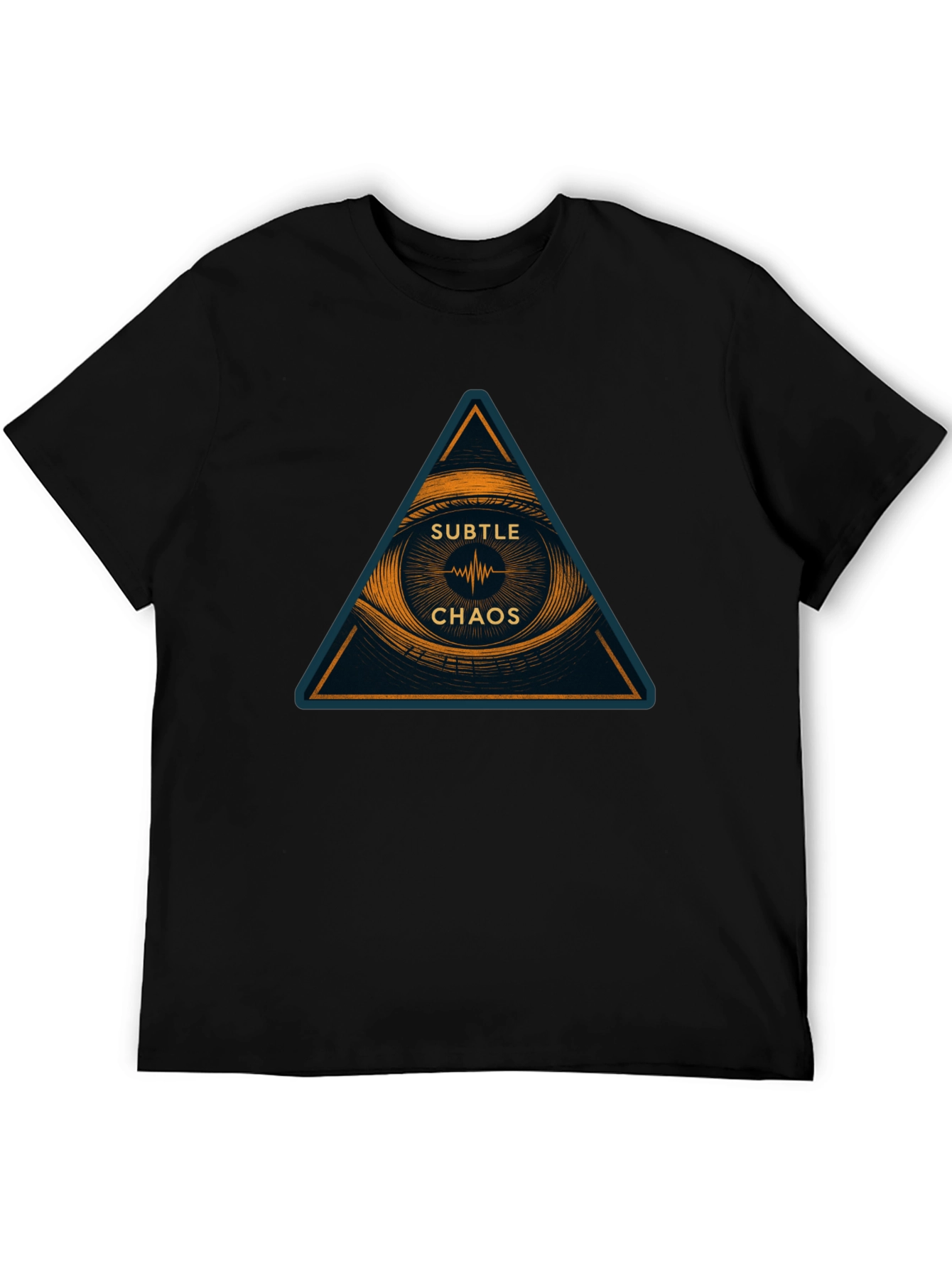 Subtle Chaos Graphic Print T-Shirt - Modern Design
