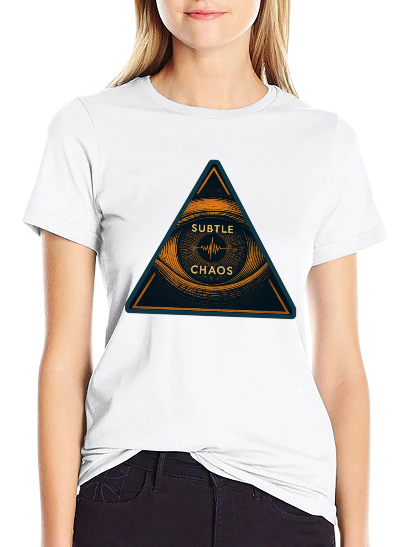 Subtle Chaos Graphic Print T-Shirt - Modern Design