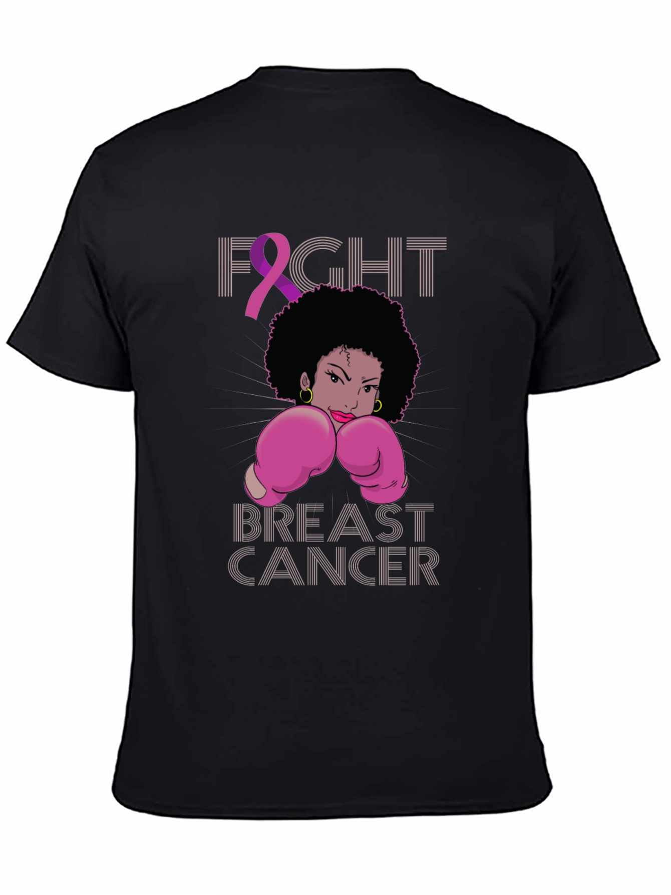 Fight Breast Cancer Boxing Woman T-Shirt