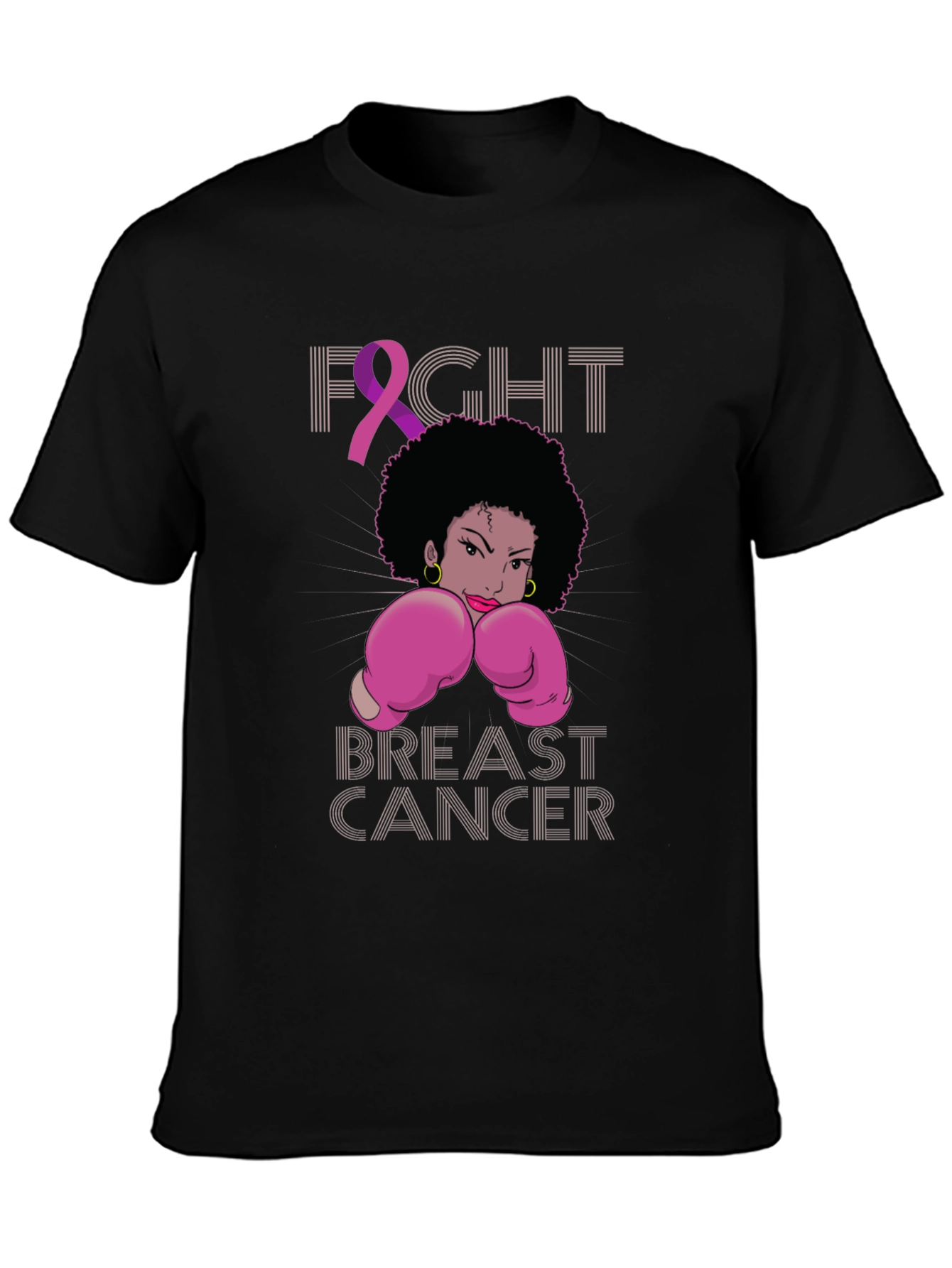 Fight Breast Cancer Boxing Woman T-Shirt