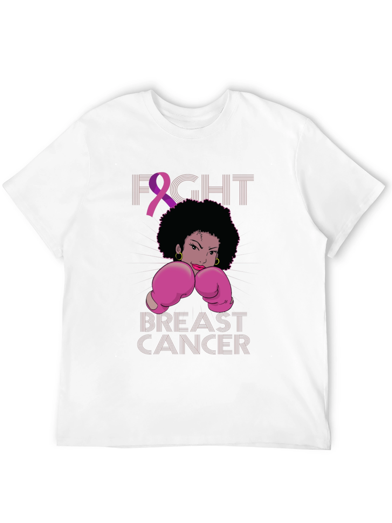Fight Breast Cancer Boxing Woman T-Shirt