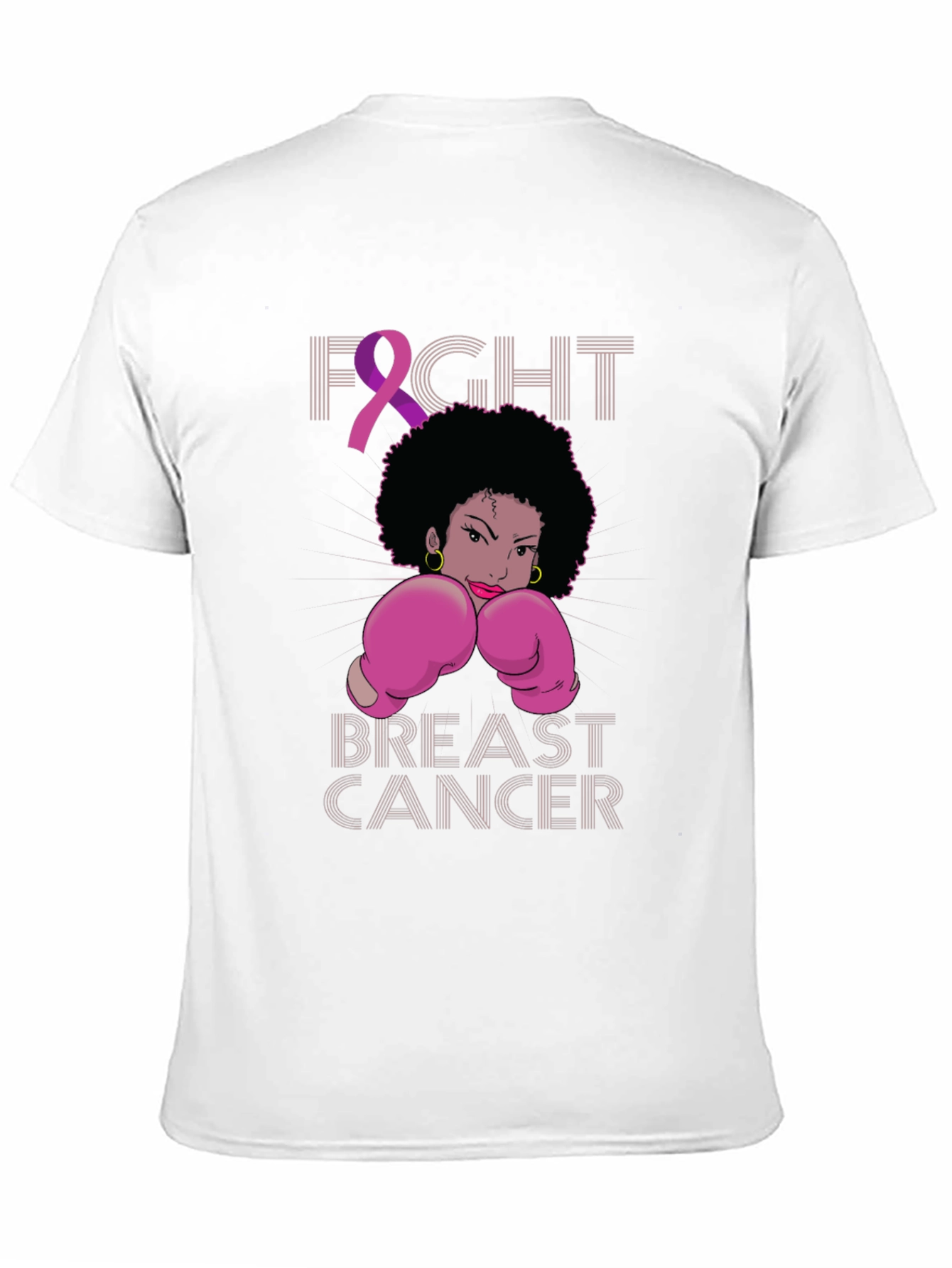 Fight Breast Cancer Boxing Woman T-Shirt