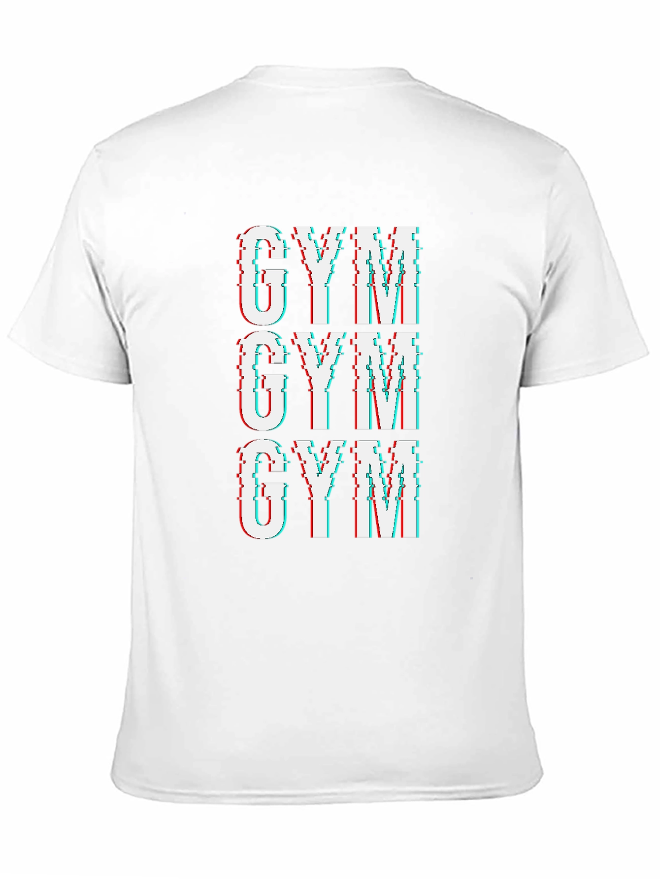 Gym Glitch T-Shirt - Black Graphic Tee