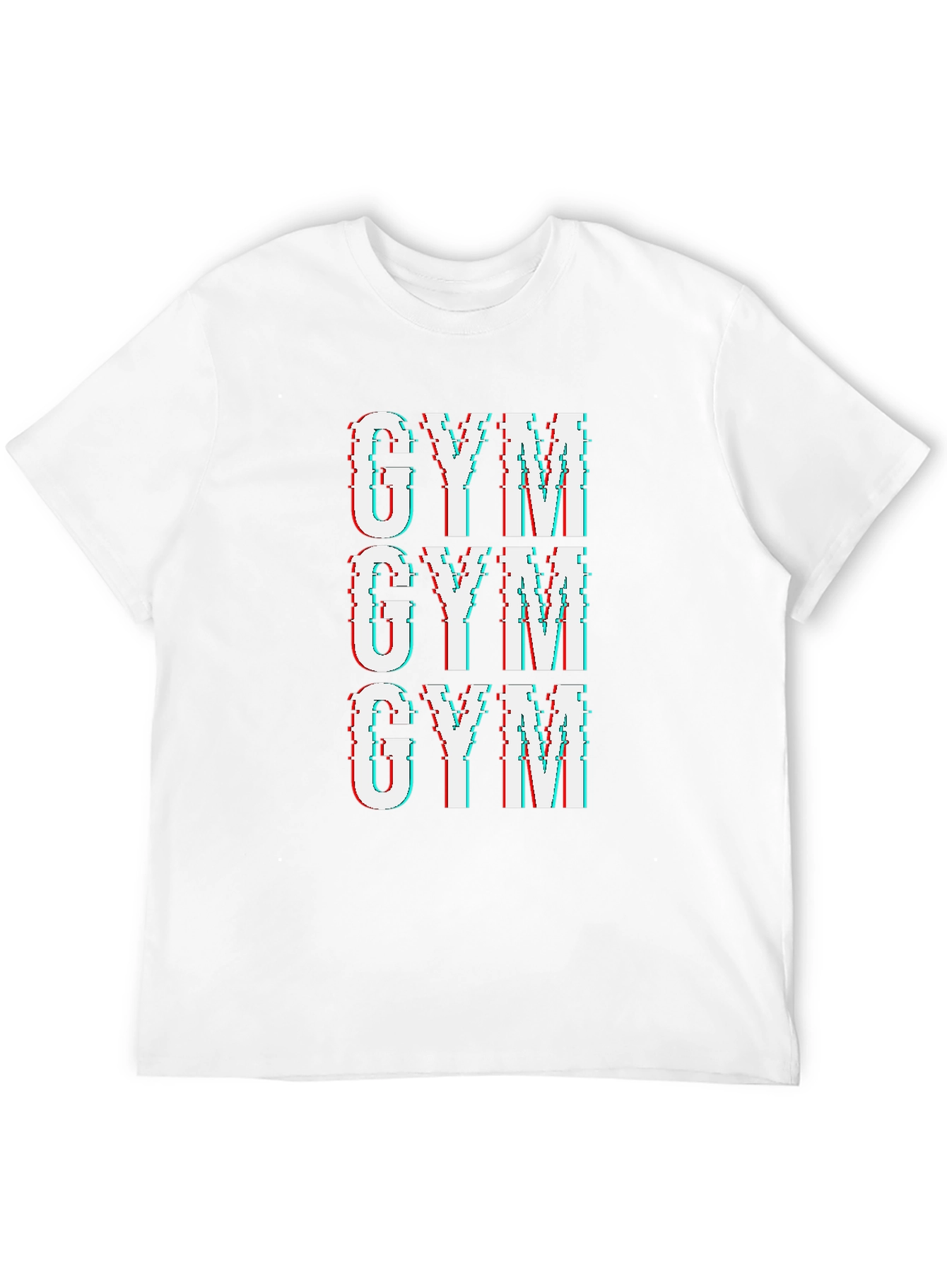 Gym Glitch T-Shirt - Black Graphic Tee