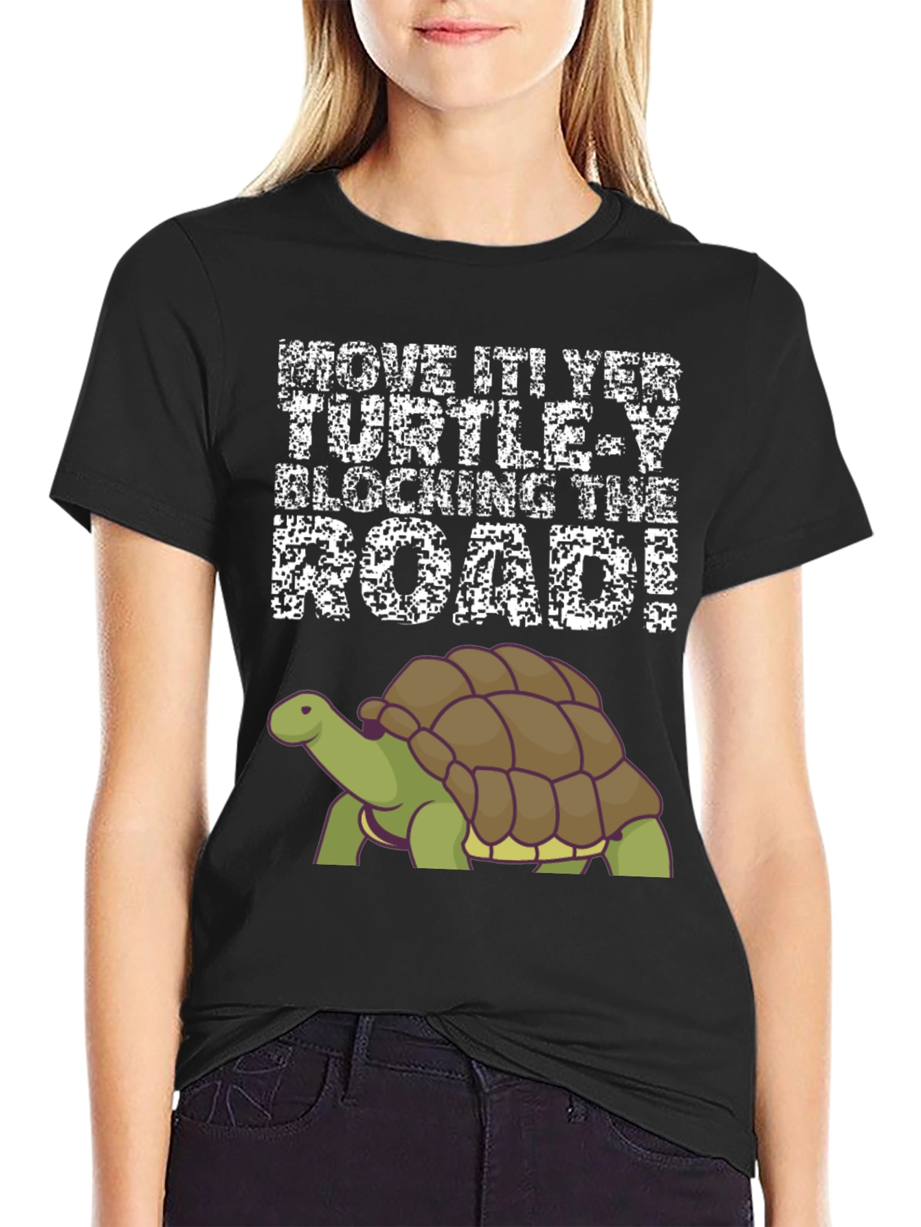 Move It Turtle Blocking The Road T-Shirt