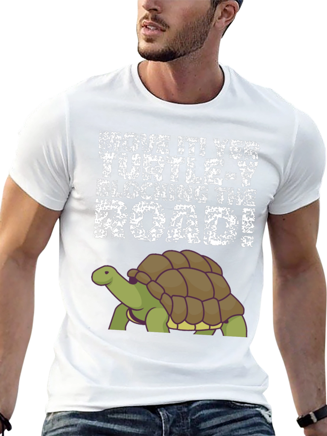 Move It Turtle Blocking The Road T-Shirt