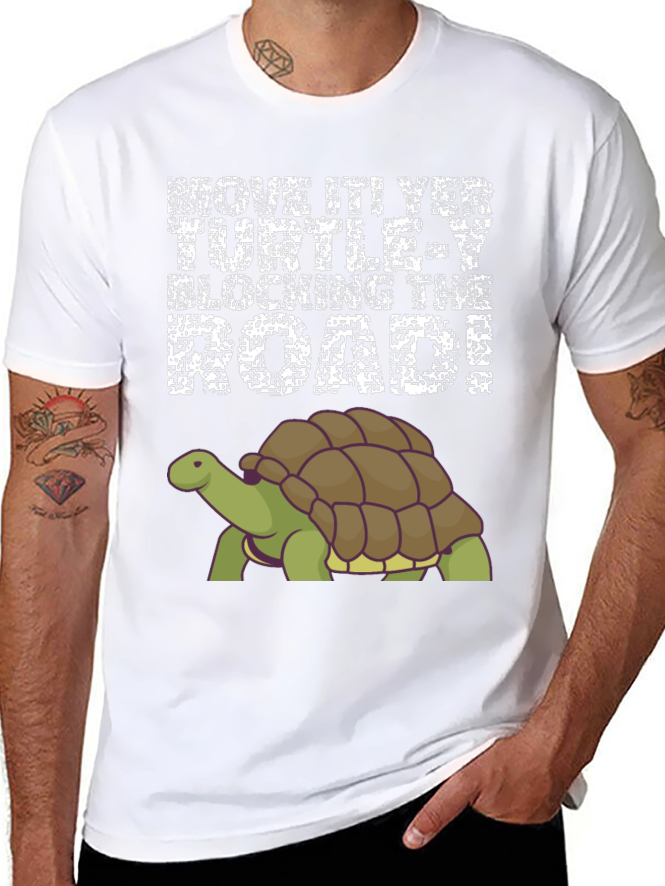Move It Turtle Blocking The Road T-Shirt