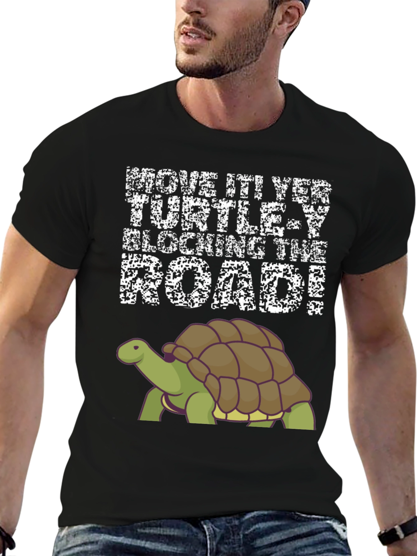 Move It Turtle Blocking The Road T-Shirt
