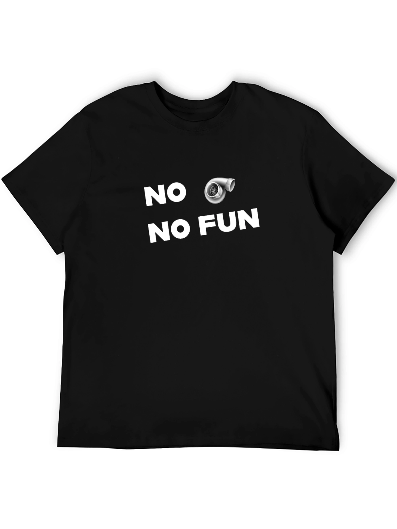 No Turbo No Fun Black T-Shirt