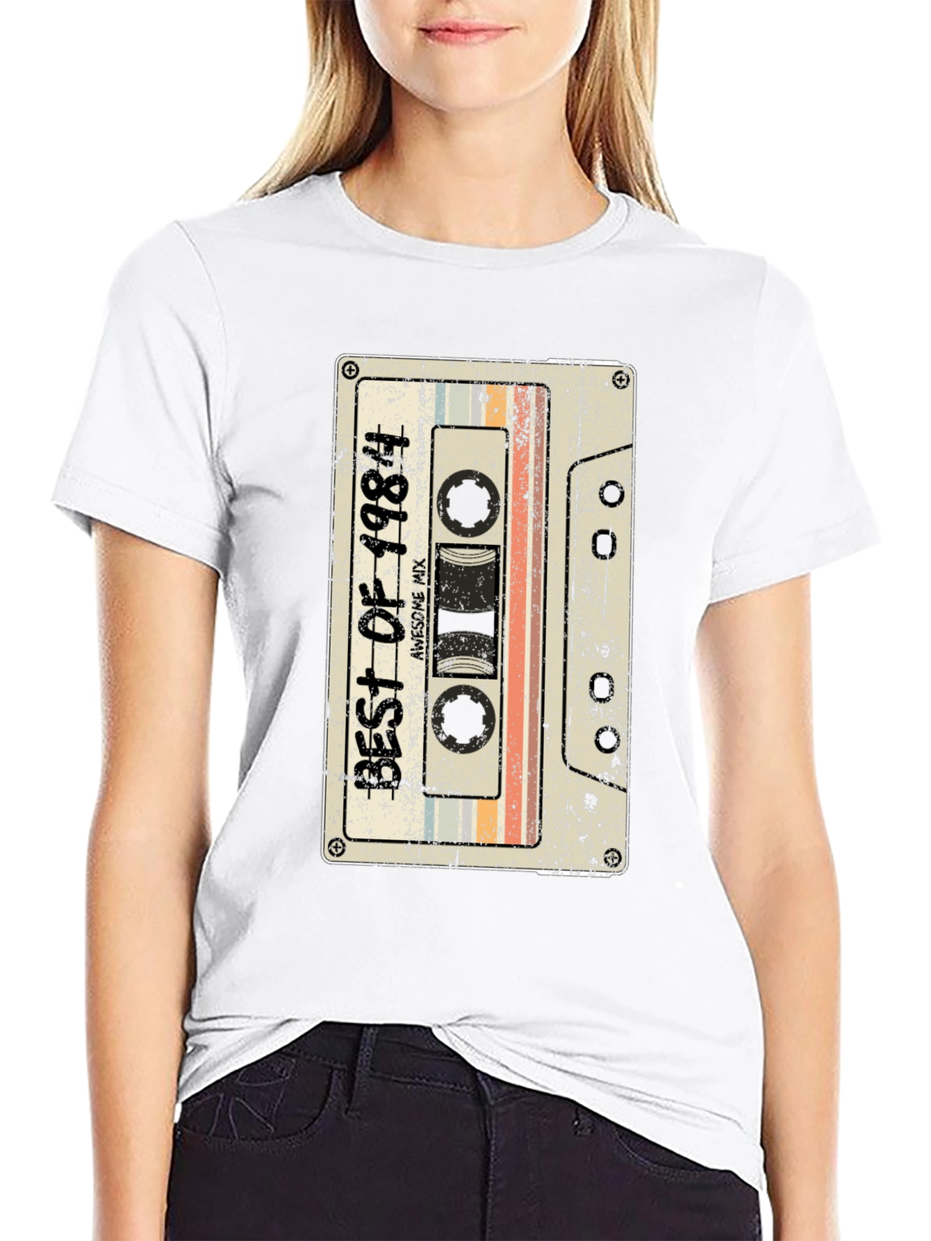 Retro Best of 1984 Cassette Tape Graphic Tee