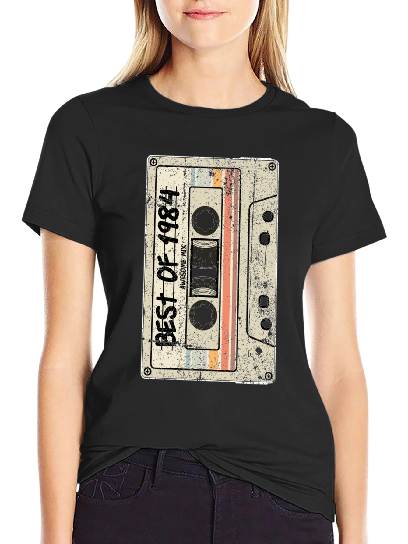 Retro Best of 1984 Cassette Tape Graphic Tee