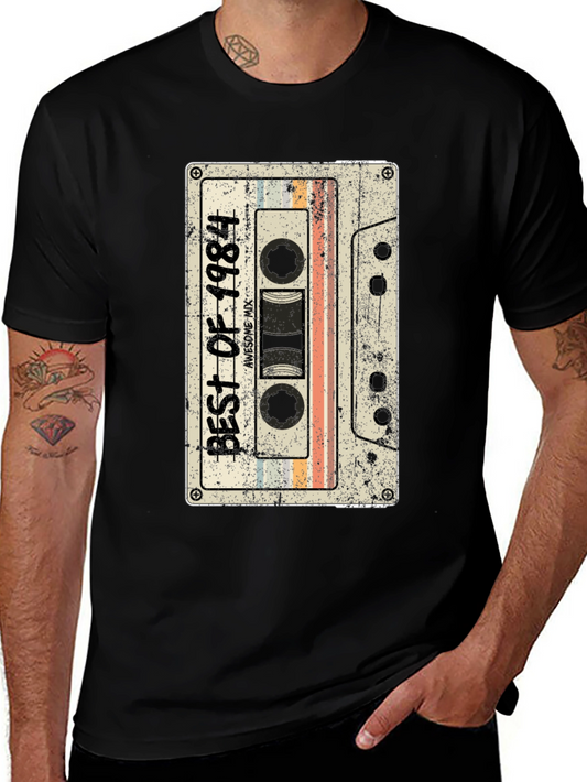 Retro Best of 1984 Cassette Tape Graphic Tee