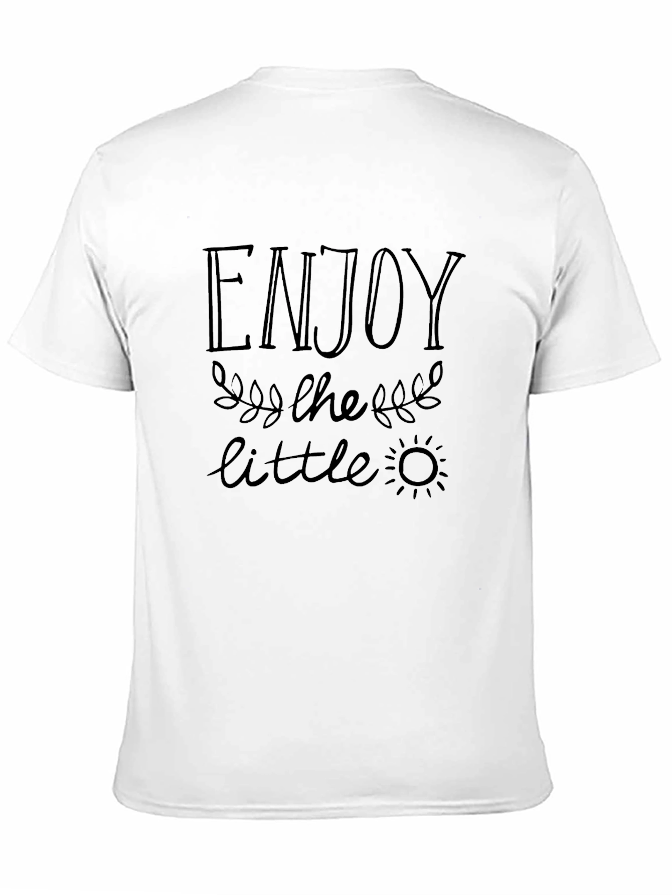 Enjoy the Little Things Black T-Shirt